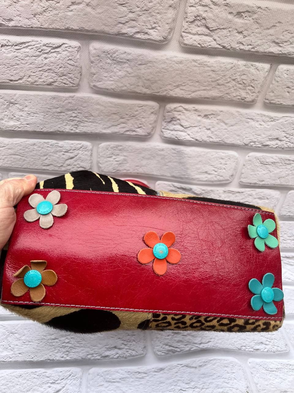 Other gabs leather bag with animal print and red leather details. Size ONE SIZE - 17 Thumbnail