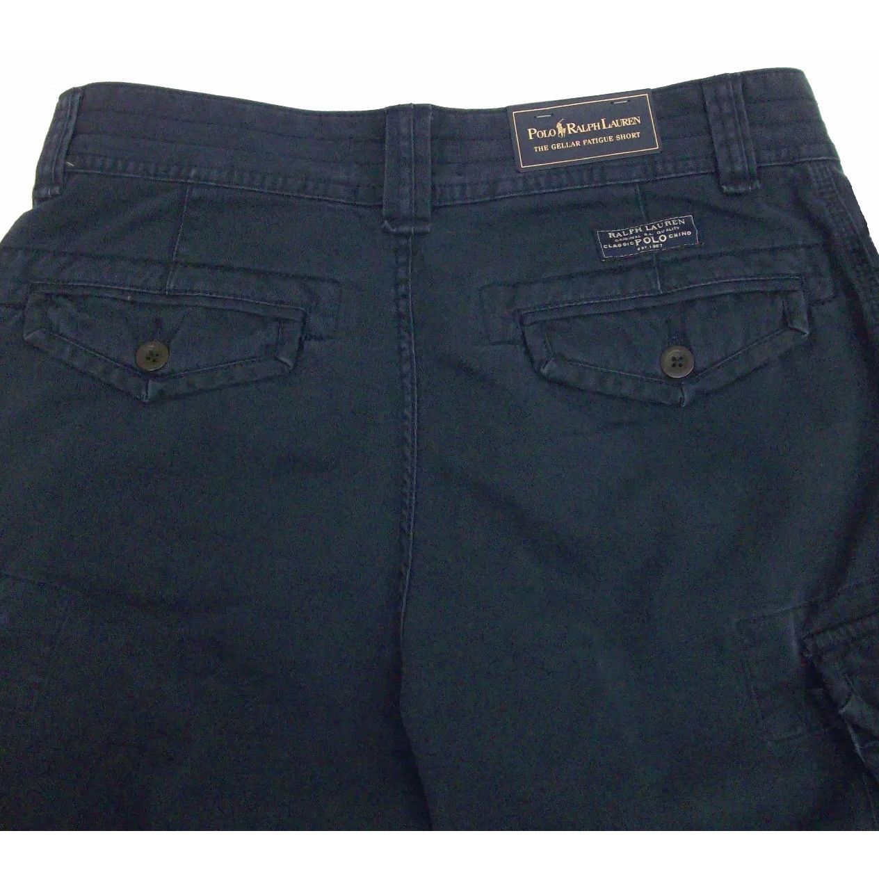 NEW Ralph Lauren Gellar Fatigue Cargo Shorts! 33 Navy