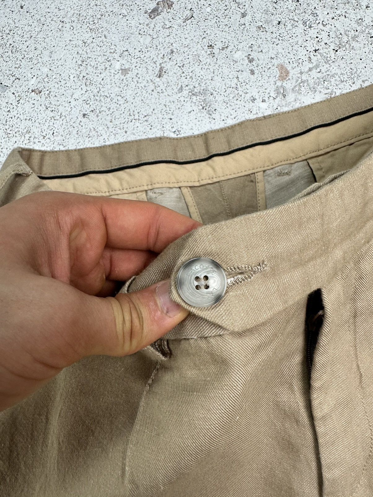 Lacoste Lacoste Cotton-Linen Trousers Men 34 Pants beige M L Size US 34 / EU 50 - 11 Thumbnail