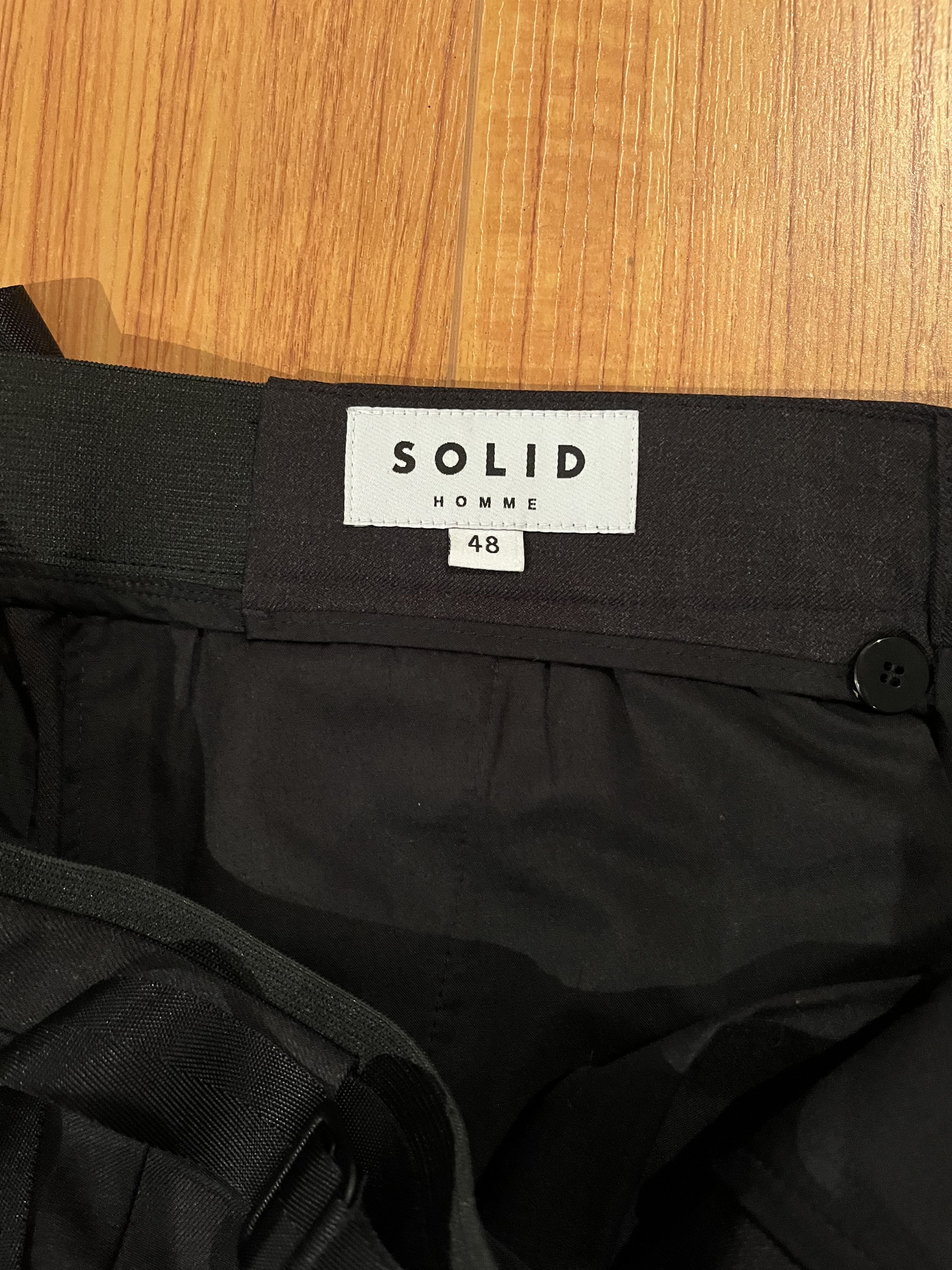 Solid Homme SOLID HOMME GREY BELTED TROUSERS Size US 32 / EU 48 - 5 Thumbnail
