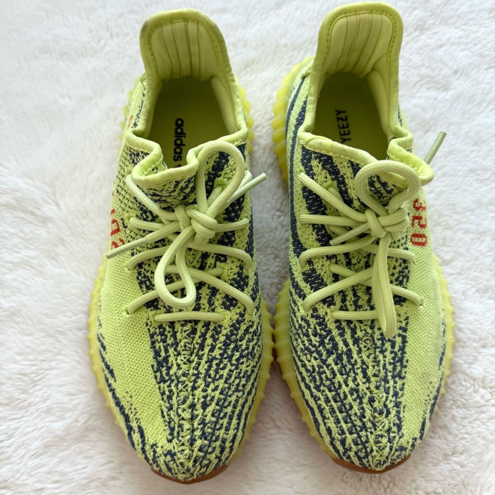 Adidas Adidas Yeezy 350 V neon black unisex size 8 US M Authentic Size US 8 / EU 41 - 2 Thumbnail