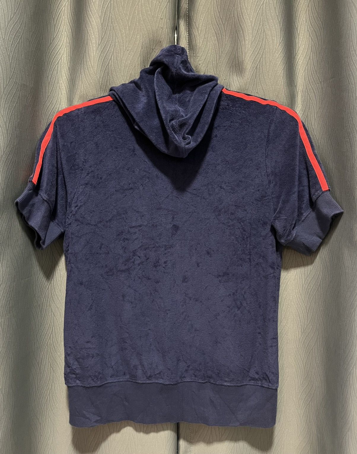 Adidas Adidas 3 Full Zip Short Sleeve Fleece Hoodie Size S / US 4 / IT 40 - 2 Thumbnail