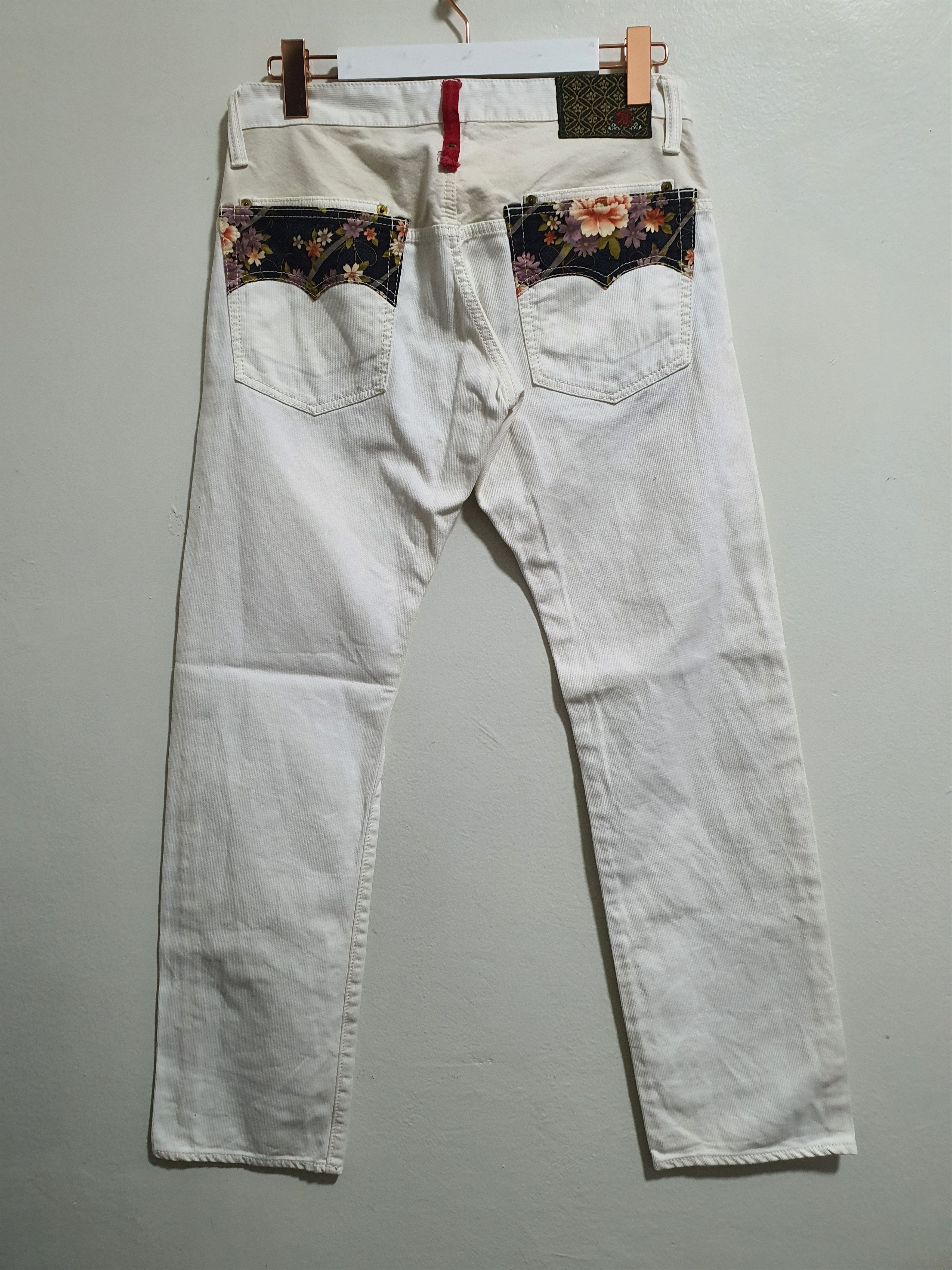 Eternal × Japanese Brand ETERNAL SUKAJAN 31/40.5 WHITE JEANS Size US 31 - 1 Thumbnail