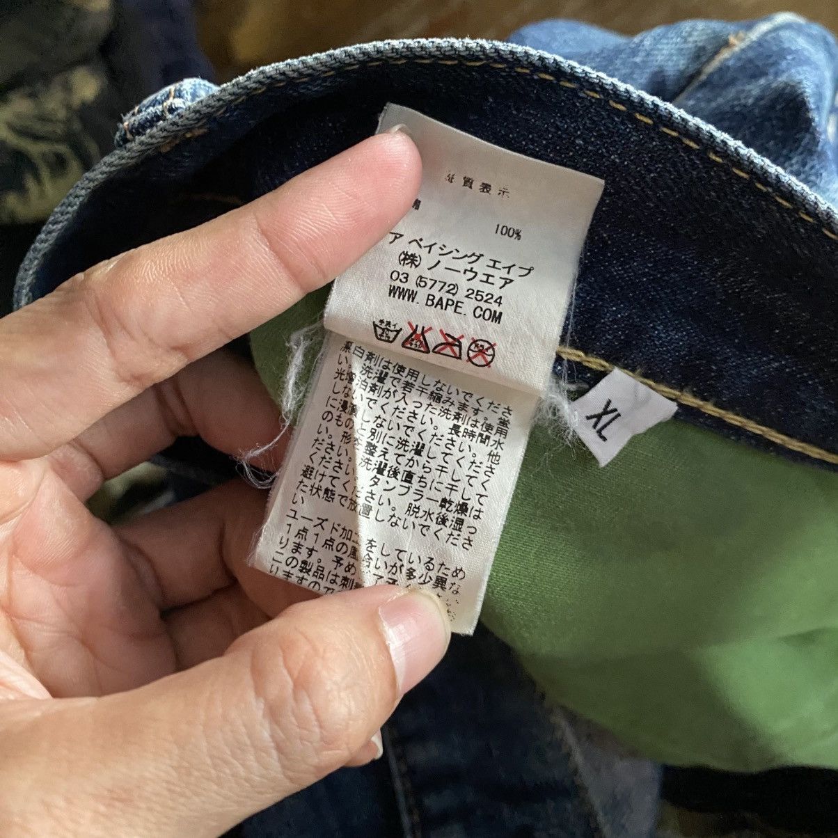 Bape Bape head crown jeans custom made boro sashiko Size US 38 / EU 54 - 23 Thumbnail
