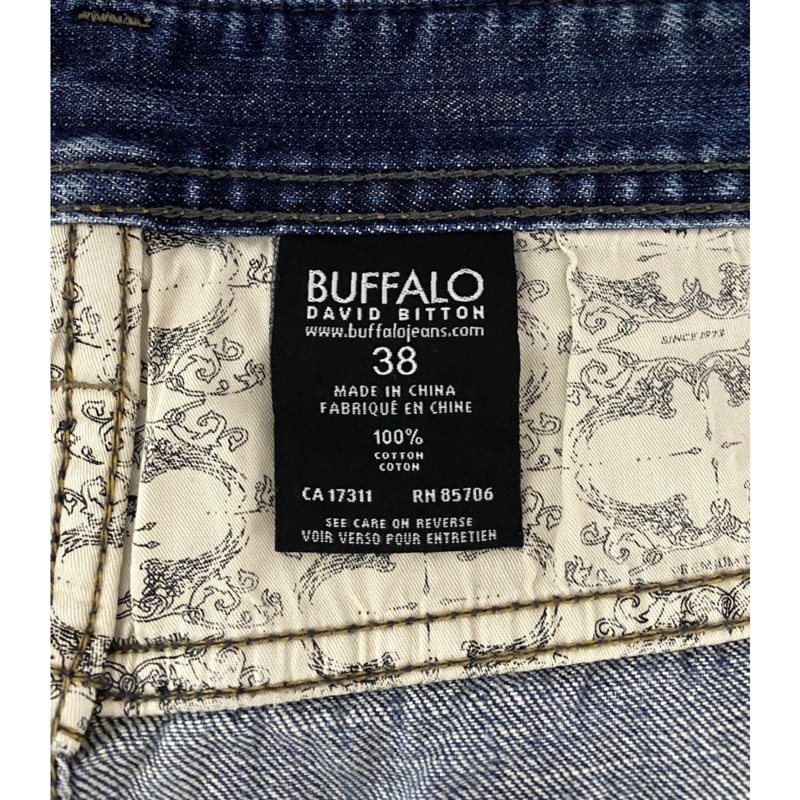 Buffalo David Bitton Buffalo David Bitton Jeans Mens 38x29 Blue Straight Denim Classic Cotton Size US 38 / EU 54 - 3 Thumbnail