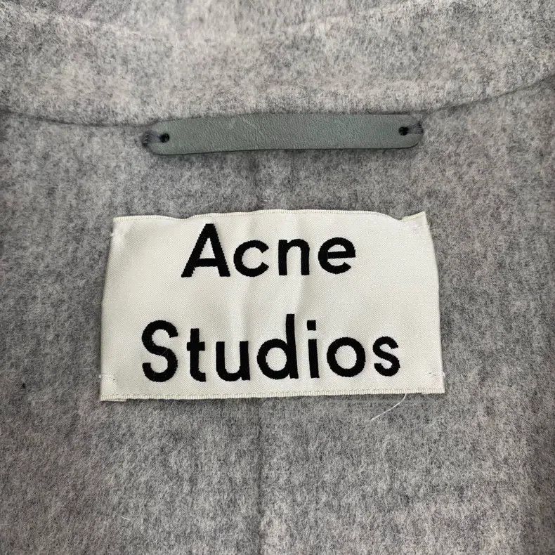 Acne Studios Acne Studios Gray Wool Notched Collar Single-Breasted Long Size XXS / US 00 / IT 34 - 5 Thumbnail