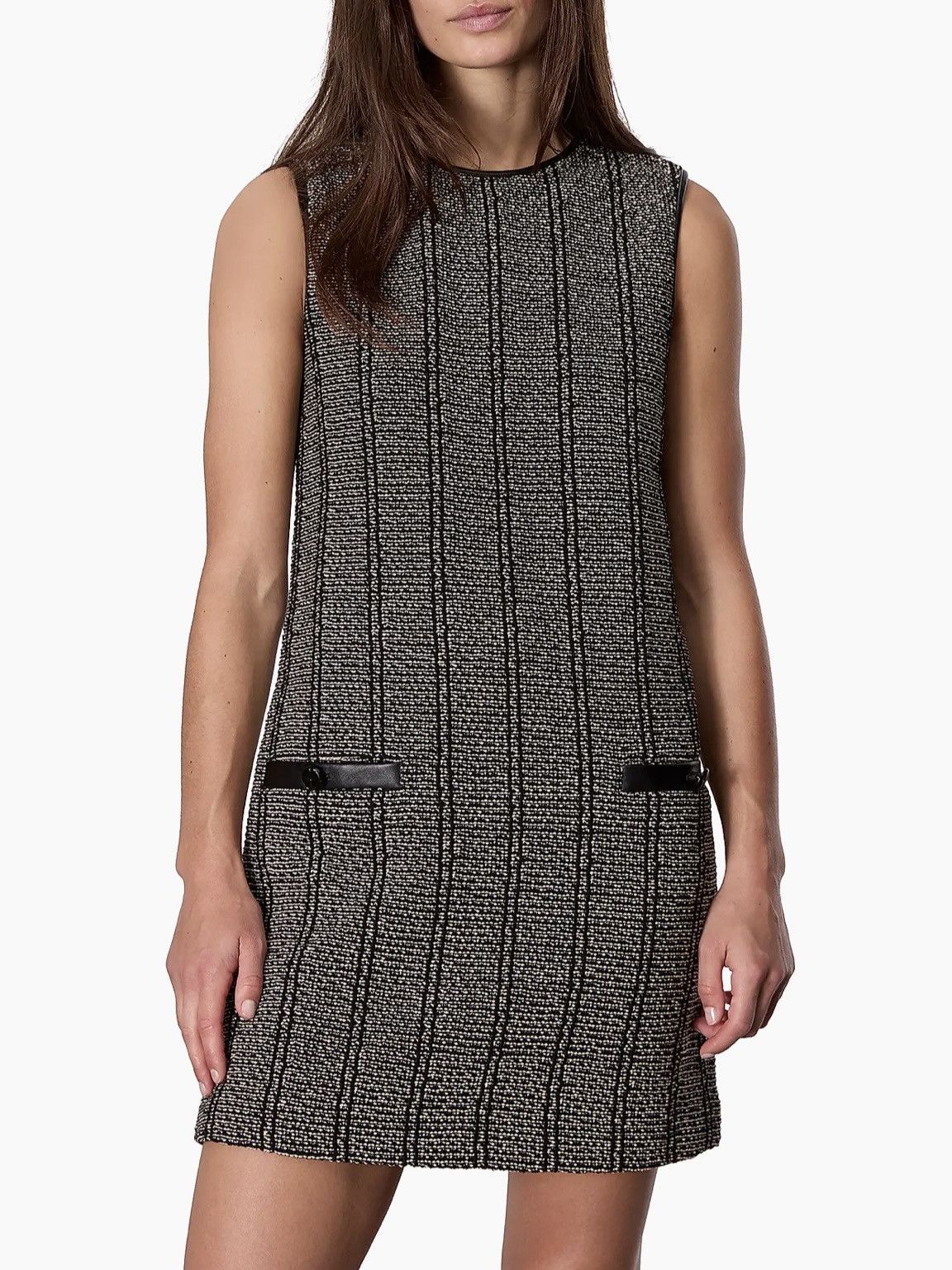 Frances Cotton Tweed Shift Minidress
