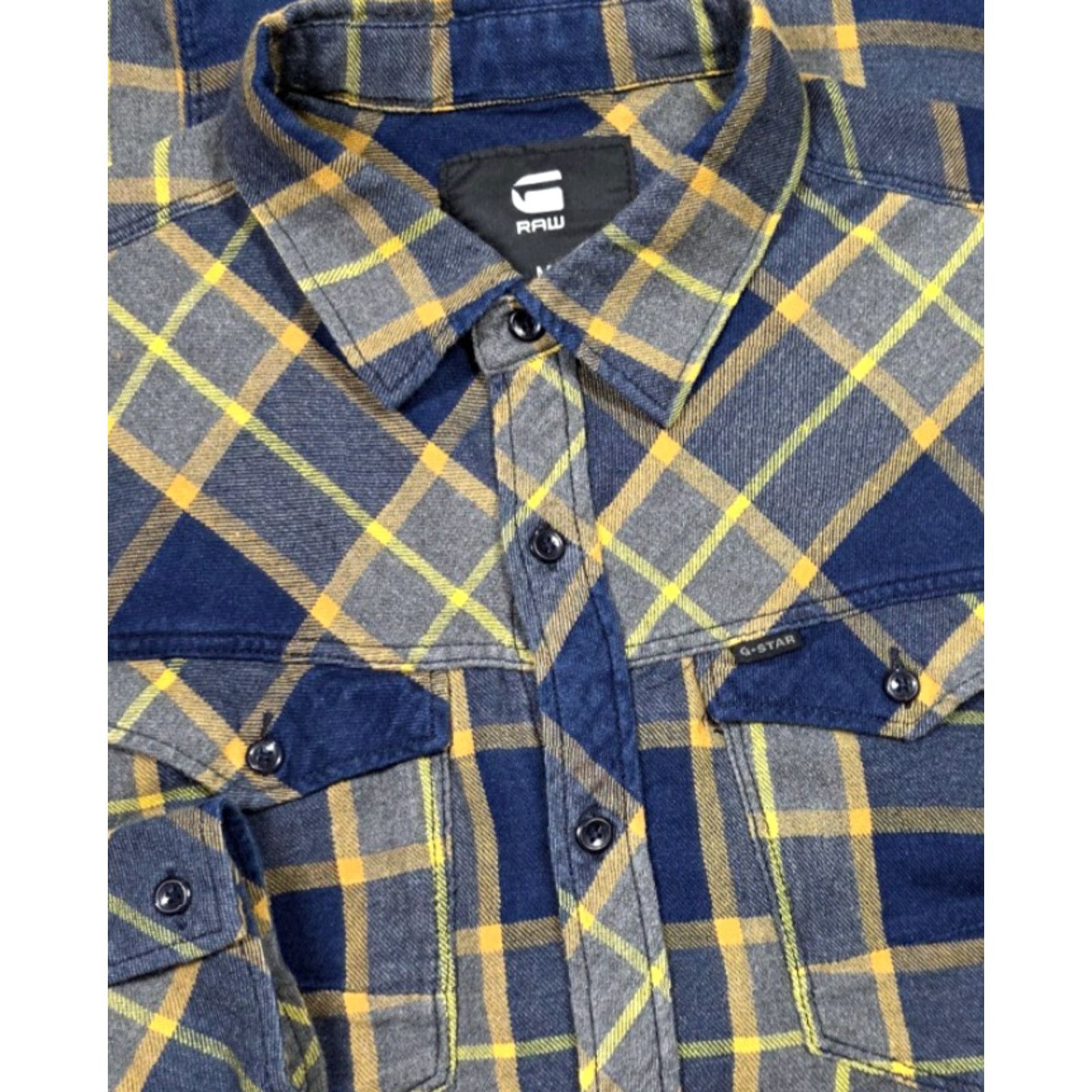 G-Star G-Star Arc 3D L/S Shirt M Multicolor Plaid Cotton Slim Button-Up Flannel Size US M / EU 48-50 / 2 - 2 Thumbnail