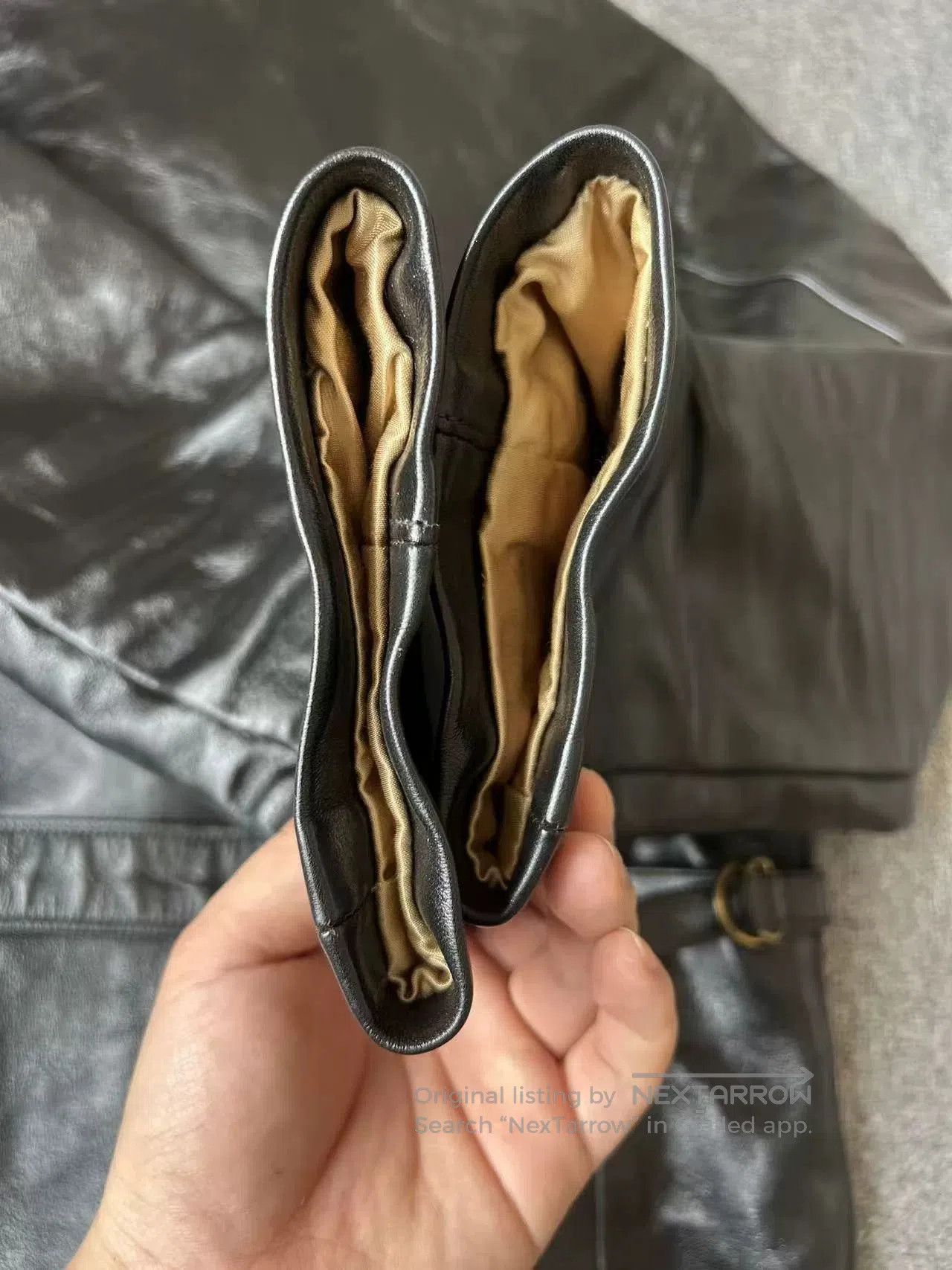 California Republic rare black leather jacket with unique design. Size US XXL / EU 58 / 5 - 8 Thumbnail