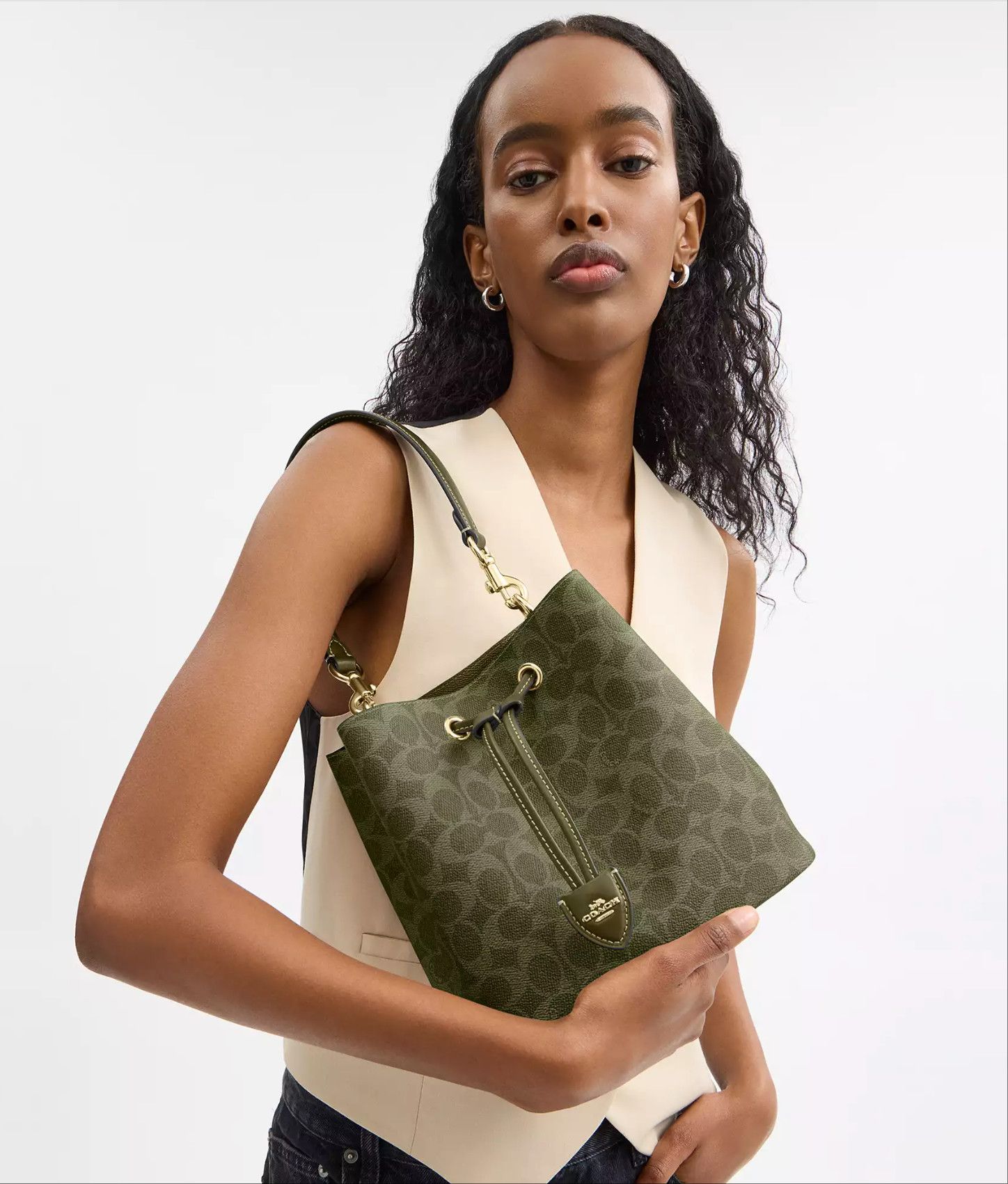 Coach Rowan Bucket Bag In Signature Canvas CBH07 Size ONE SIZE - 12 Thumbnail