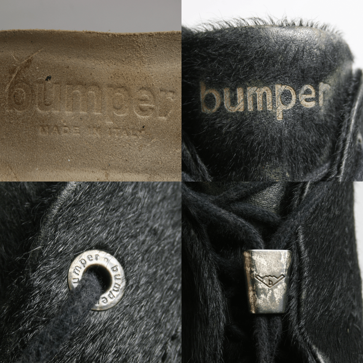 Japanese Brand Bumper 00S Chewbacca Y2K Pony Hair Fur Laced Boots Vintage Size US 9 / IT 39 - 14 Thumbnail