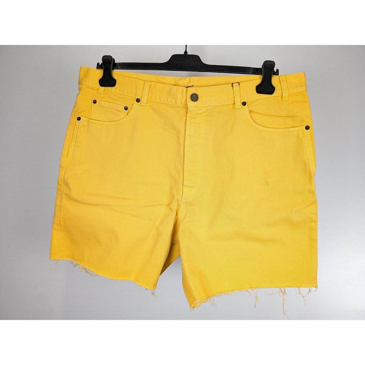 Saint Laurent Paris o1rshd1 Denim Short in Yellow Size US 34 / EU 50 - 3 Thumbnail