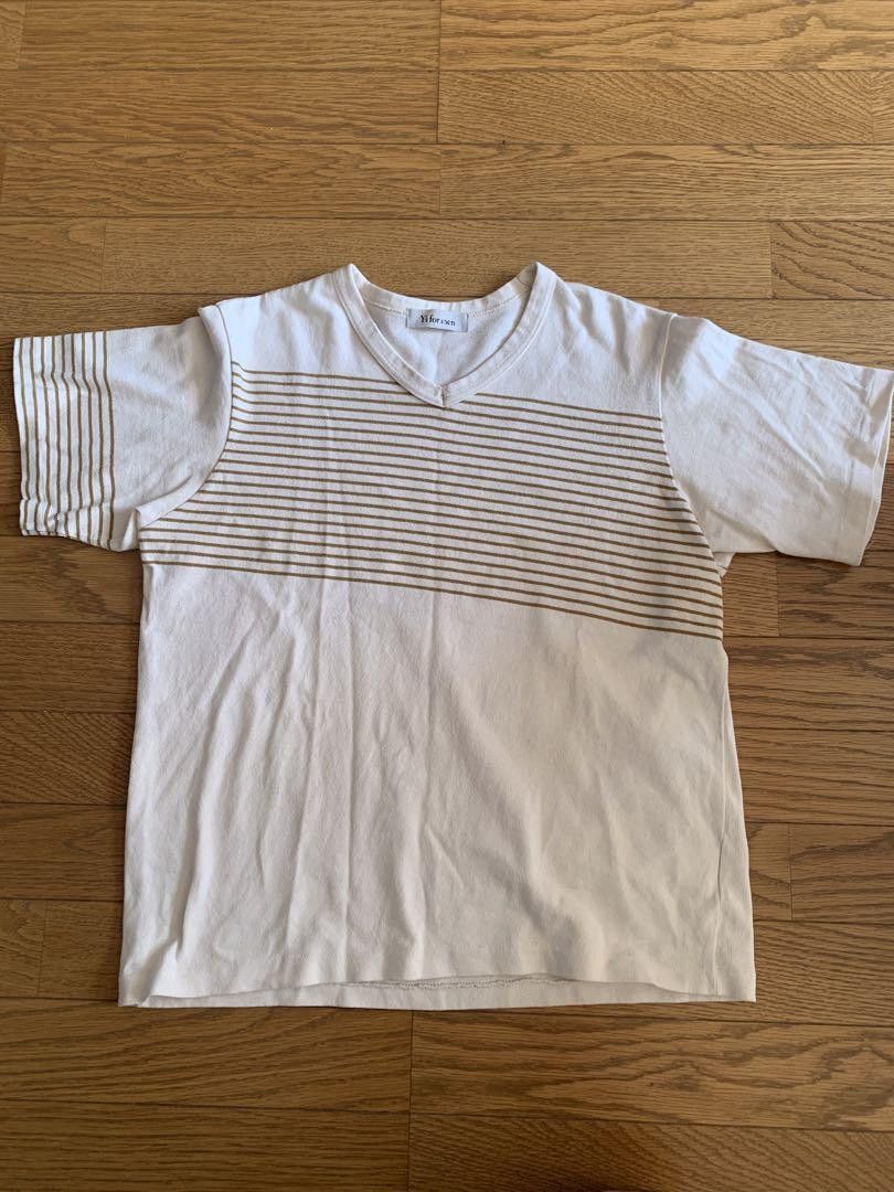 Yohji Yamamoto Y's Yohji Yamamoto Border Short Sleeve Shirt Size US L / EU 52-54 / 3 - 1 Thumbnail