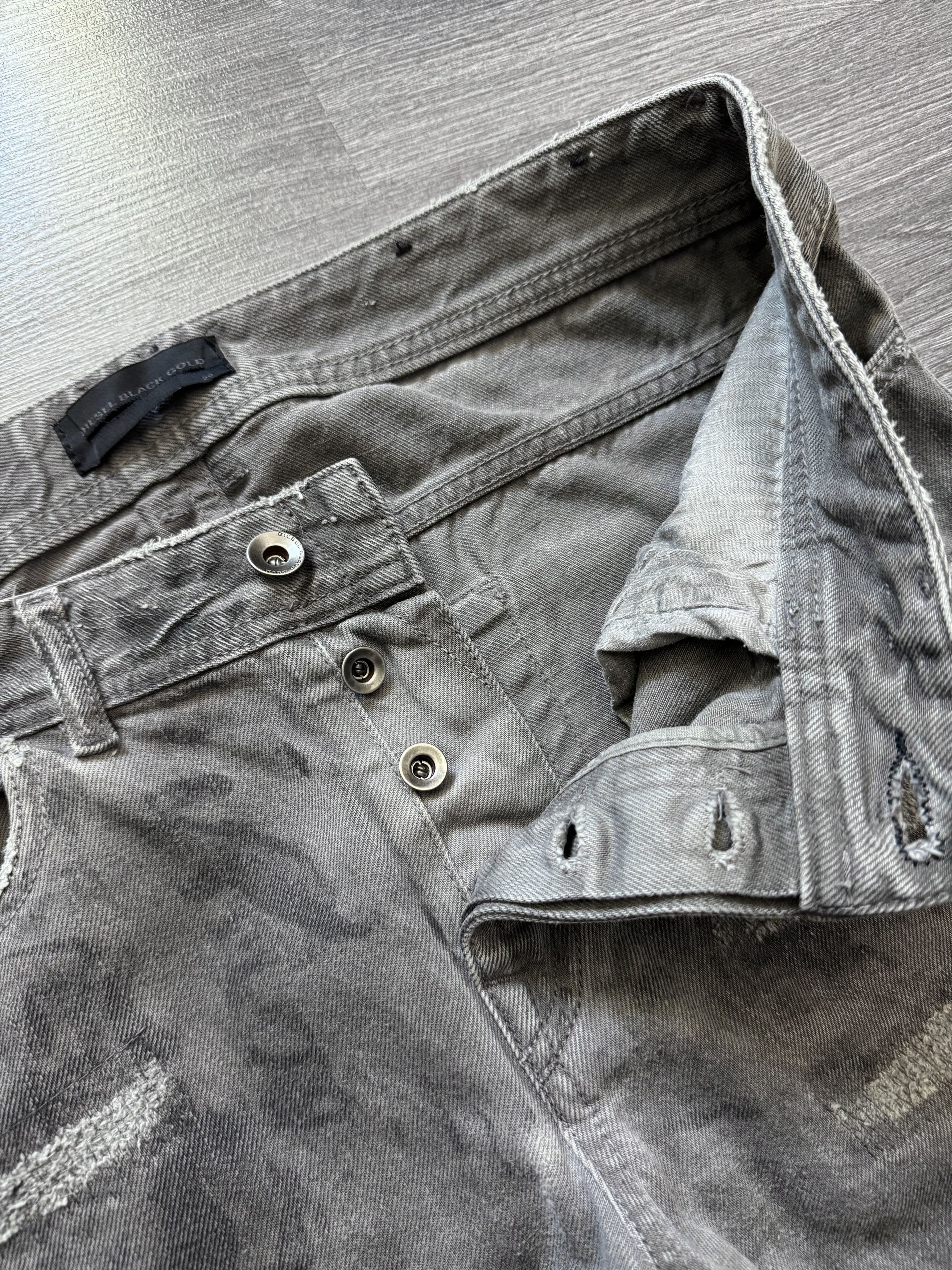 Diesel Diesel Black Gold Rust Painted Distressed Denim Jeans Size US 30 / EU 46 - 9 Thumbnail