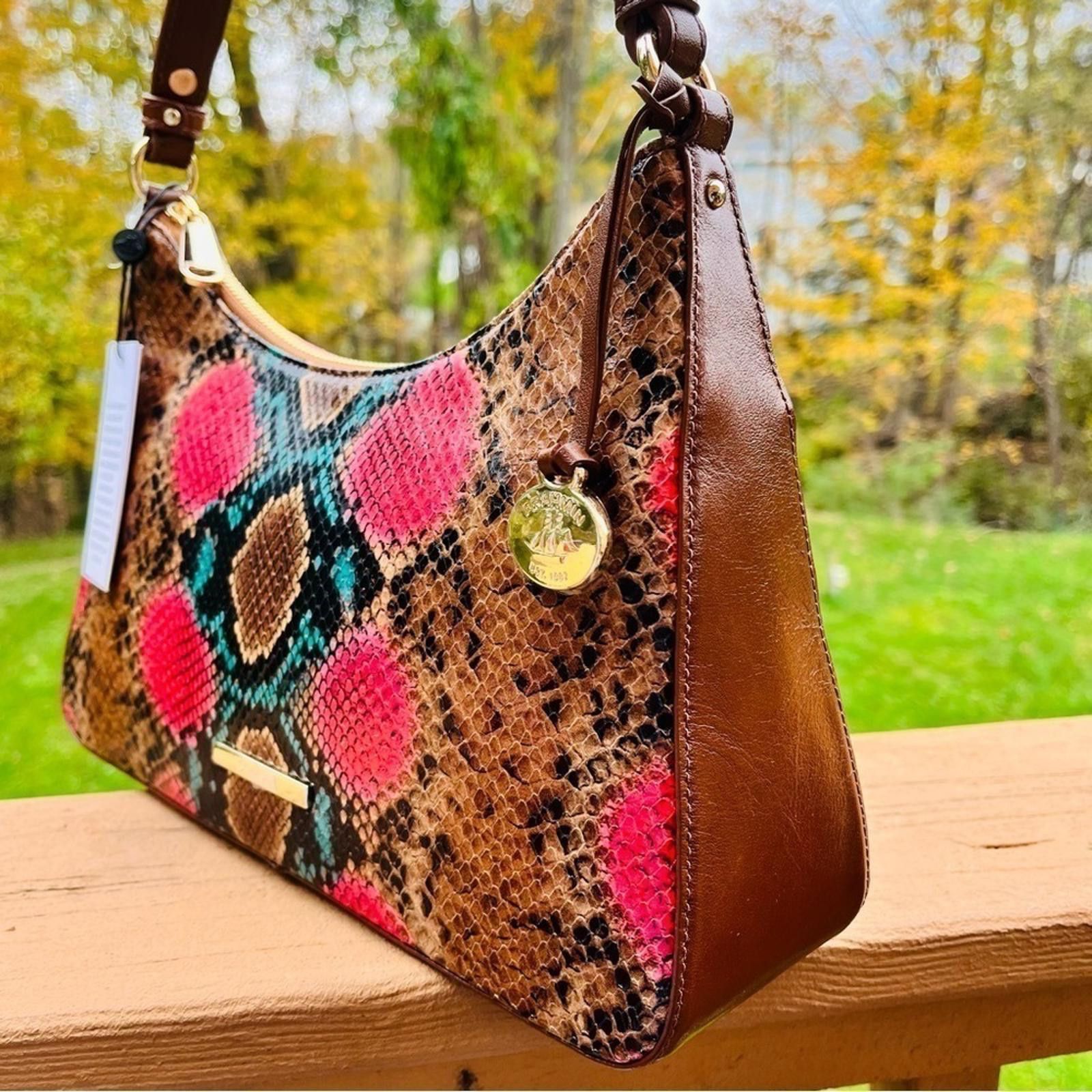BRAHMIN Brahmin Esme Multi Caladesi Snake Print Shoulder Bag NWT Size ONE SIZE - 6 Thumbnail