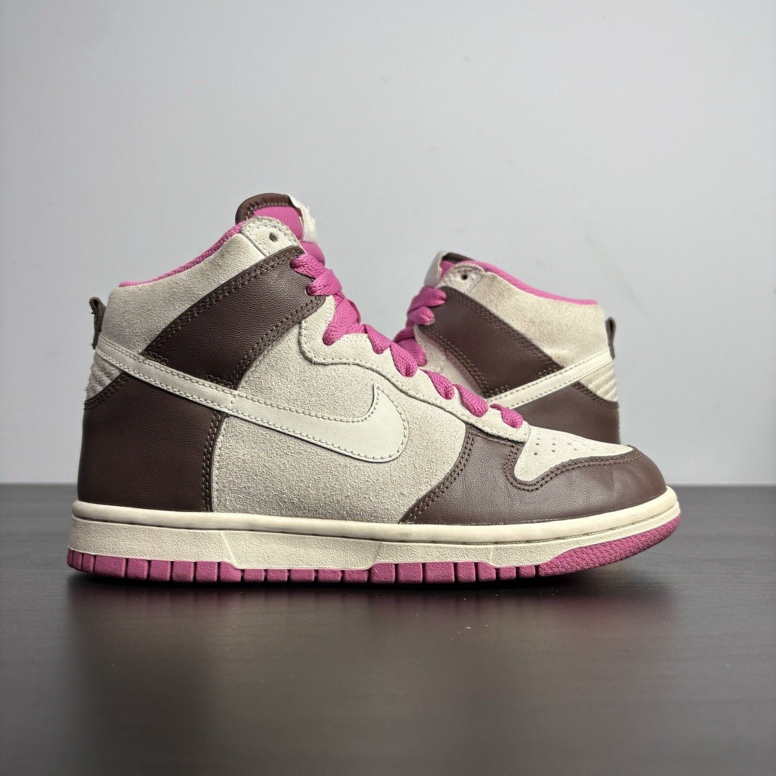 Nike Size 6.5 Women's - Nike Dunk High White Chocolate Pink W Size US 6.5 / IT 36.5 - 1 Thumbnail