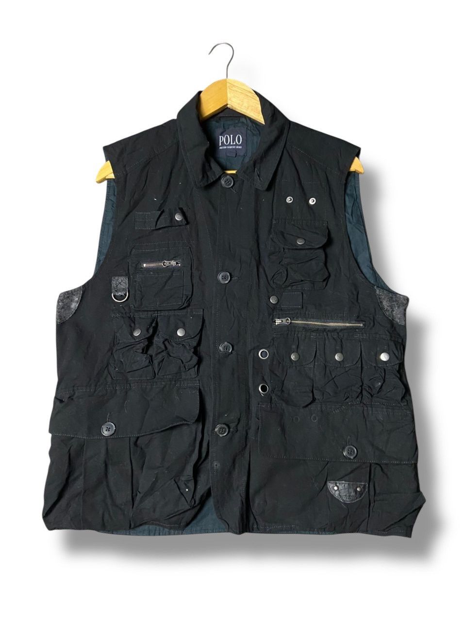 Polo Ralph Lauren Vintage Polo British Country Spirit Multi pocket Vest (157) Size US L / EU 52-54 / 3 - 1 Thumbnail