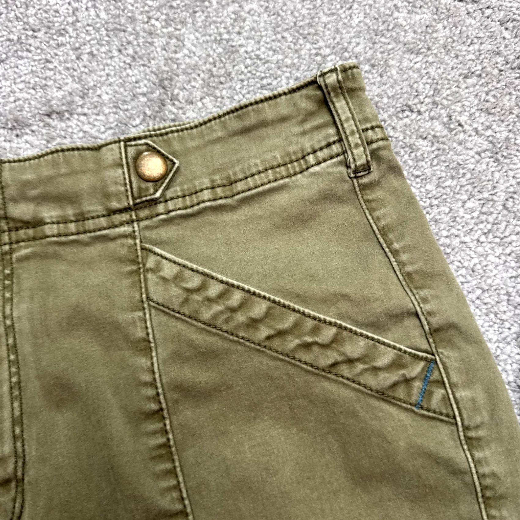 Anthropologie VINTAGE Anthropologie Pilcro Demilune Bootcut Flared Pants Womens 30 Green High Rise Size 30" / US 8 / IT 44 - 4 Thumbnail