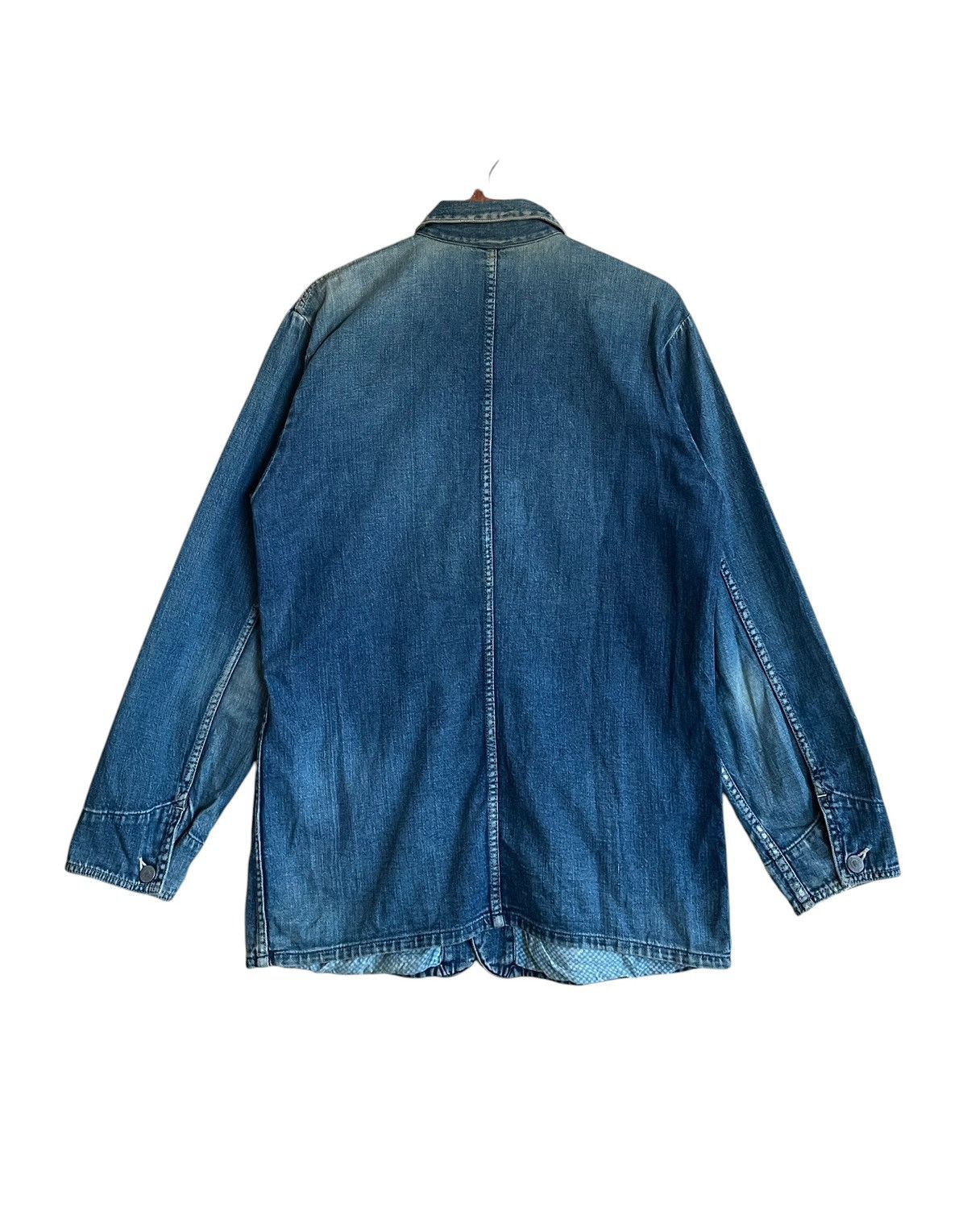 45rpm Rare Vintage Japanese Brand 45rpm Chore Denim Jacket 1990s Size US S / EU 44-46 / 1 - 2 Thumbnail