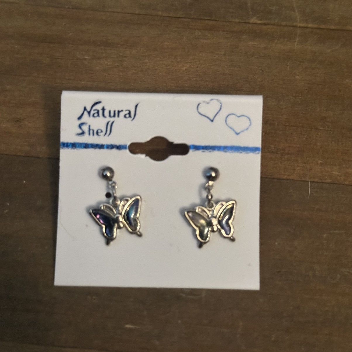 Other Silver tone abalone butterfly link bracelet and earrings set Size ONE SIZE - 5 Thumbnail