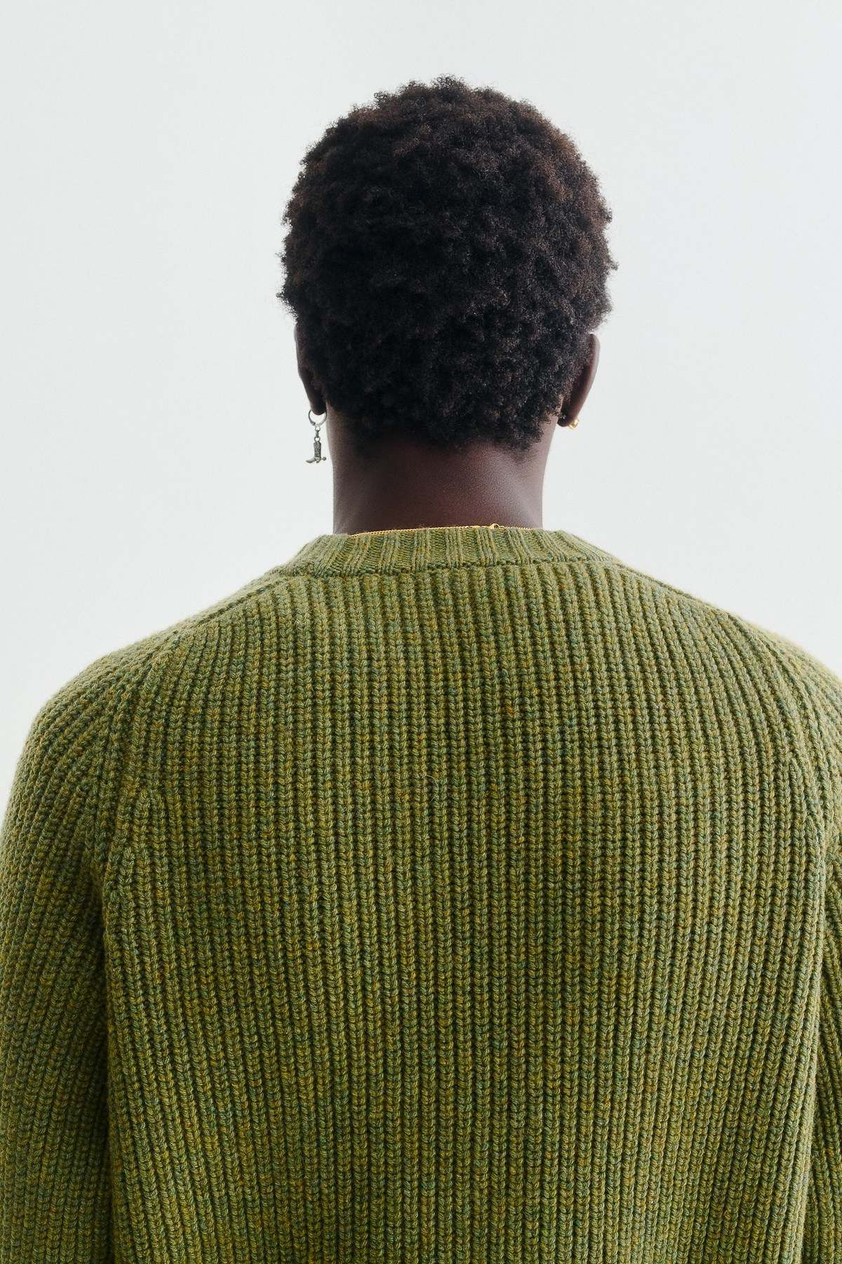 A Kind Of Guise 💚 AW22 A Kind Of Guise Badger Knit Sweater Thyme Melange Size US M / EU 48-50 / 2 - 10 Thumbnail