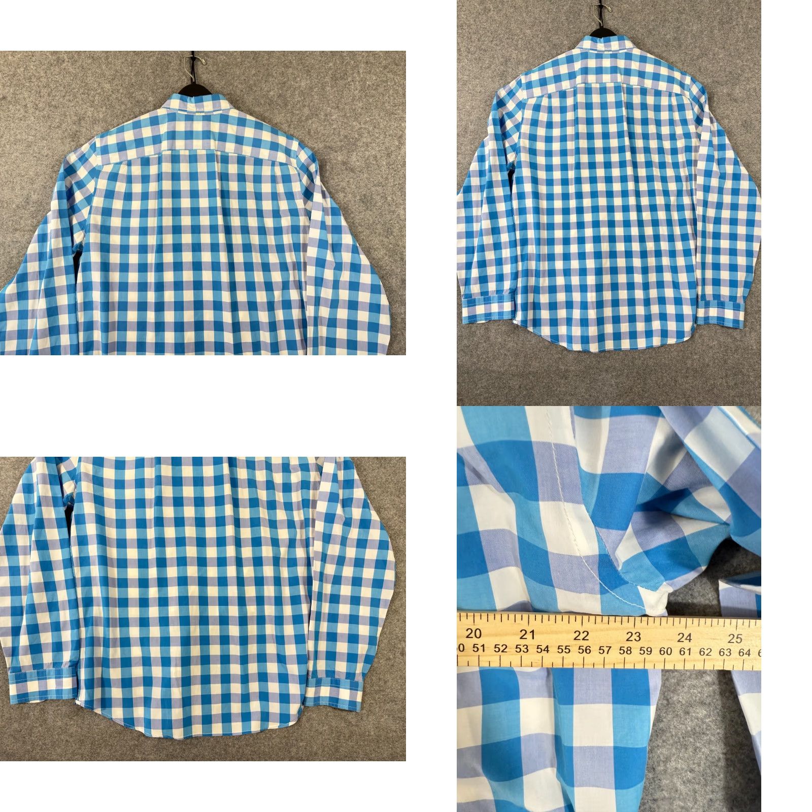 Gap **Gap Men's L Blue Check Button-Down Shirt Preppy Long Sleeve** User: Gap Men's L Blue Check Button-Down Shirt Preppy Long Sleeve Size US L / EU 52-54 / 3 - 8 Thumbnail