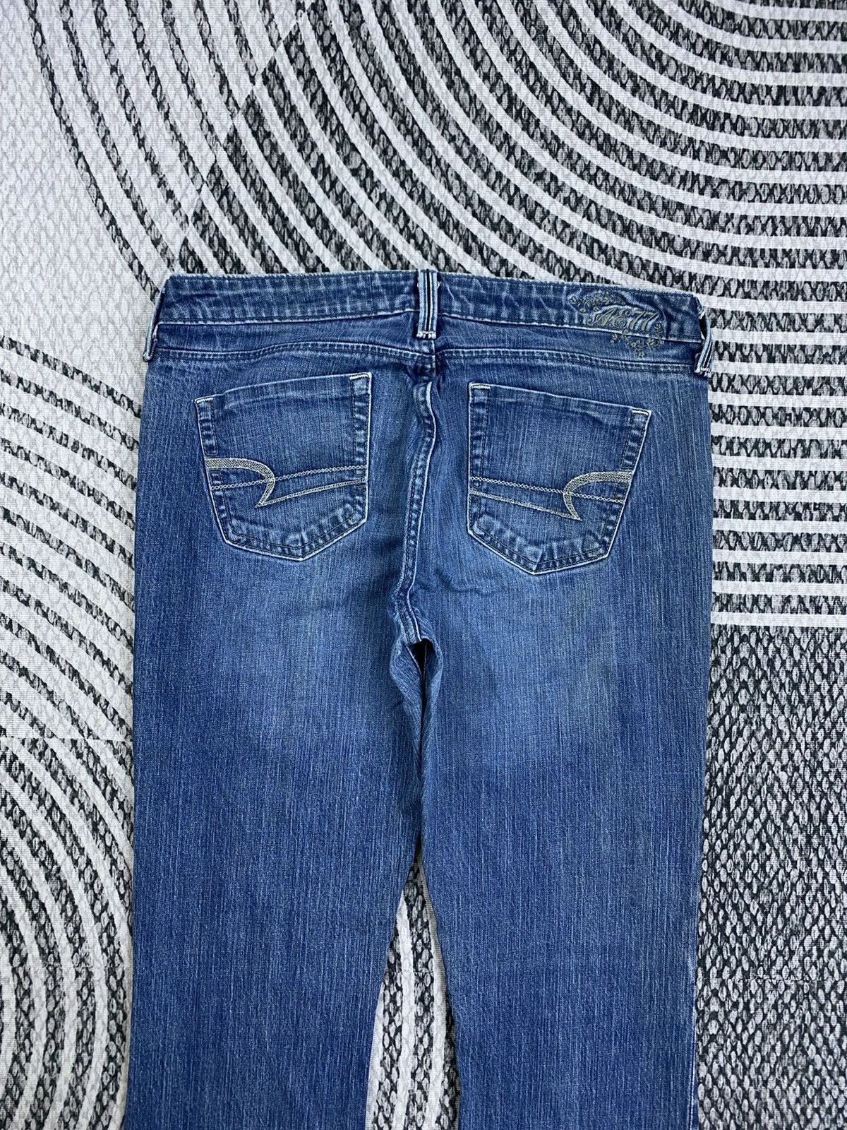 American Eagle Outfitters Vtg American Eagle Denim Blue Bootcut Jeans Size 33" - 8 Thumbnail