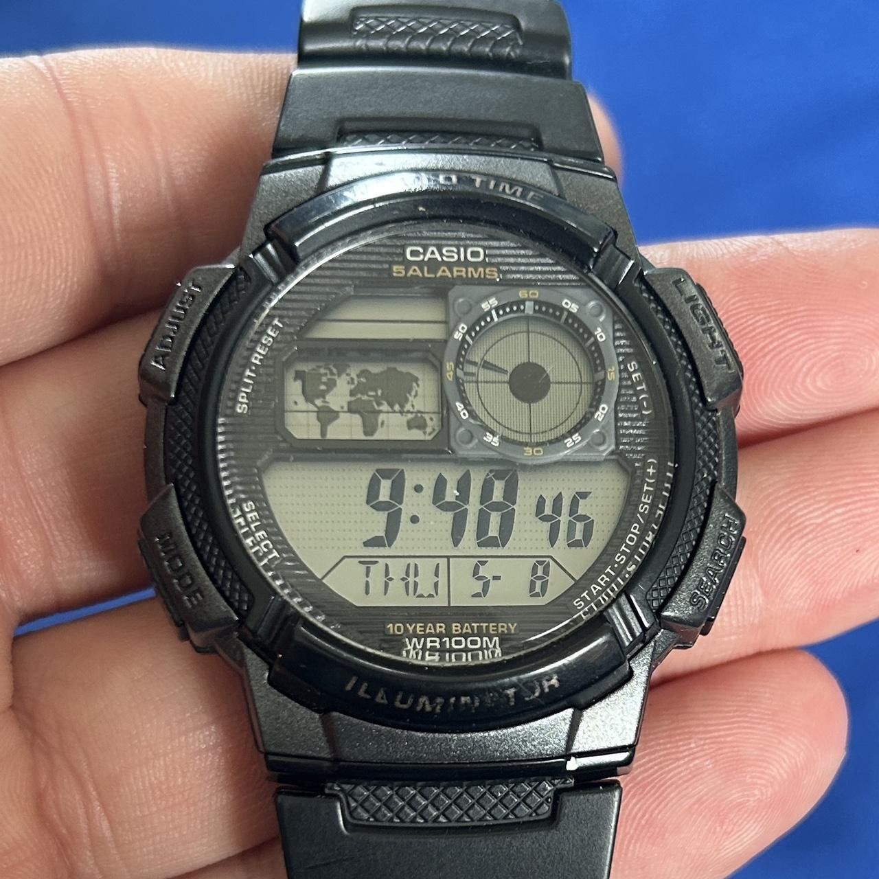 Casio Casio World Time Digital Watch Size 42 - 1 Thumbnail