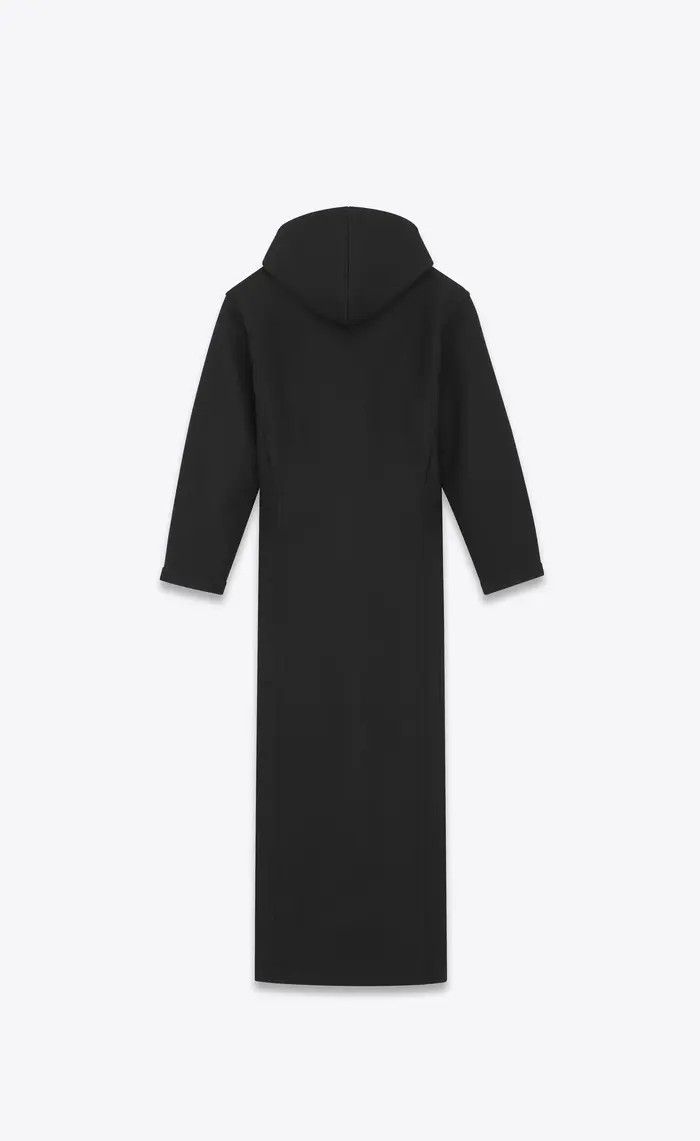 Saint Laurent Paris o1bcso1str1124 Long Duffle Coat In Wool in Black Size US M / EU 48-50 / 2 - 2 Thumbnail