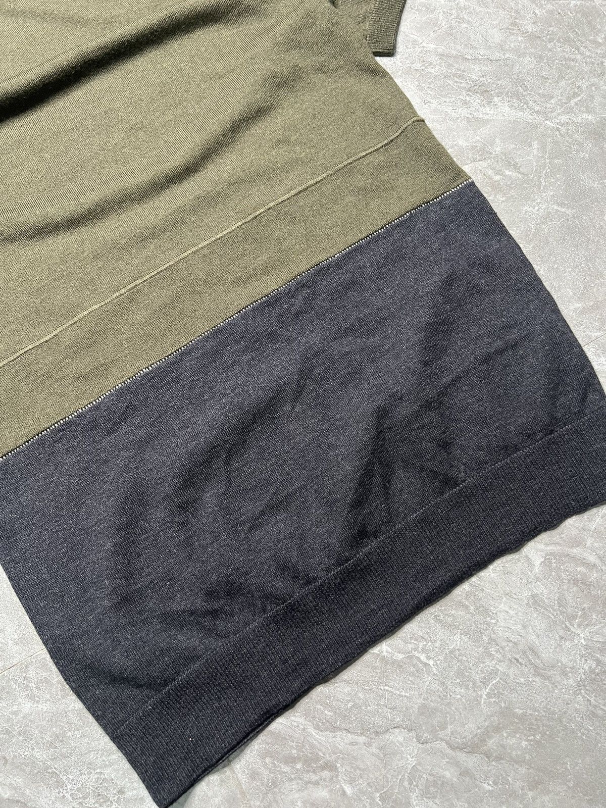 Maison Margiela MM6 2 Tone Reconstructed Knit sweater Dress Size XS / US 0-2 / IT 36-38 - 4 Thumbnail