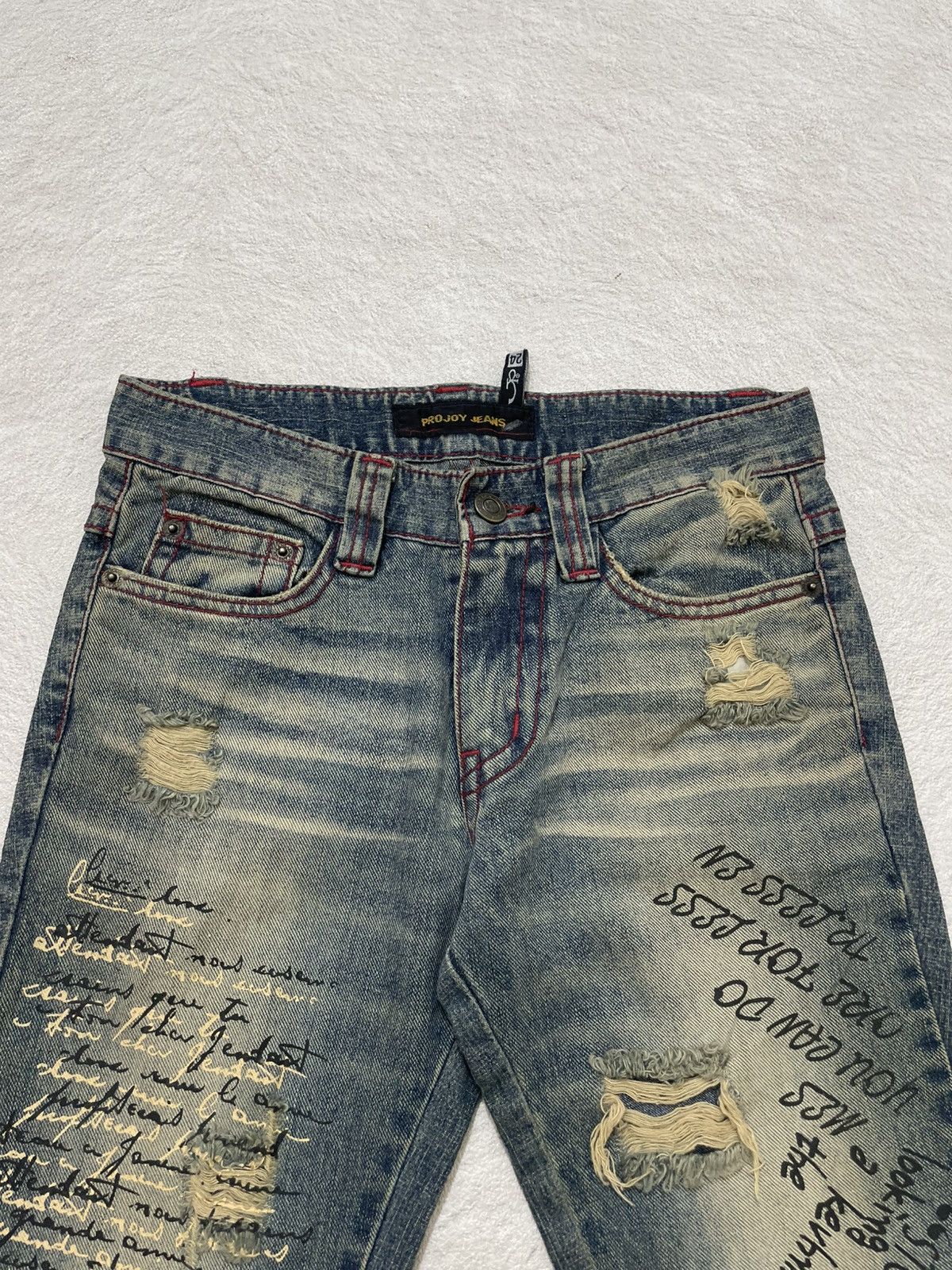 Hysteric Glamour 2000s Archival Hysteric Poem Flare Denim Mudwash Y2K Ifsix Size 25" / US 0 / IT 36 - 5 Thumbnail
