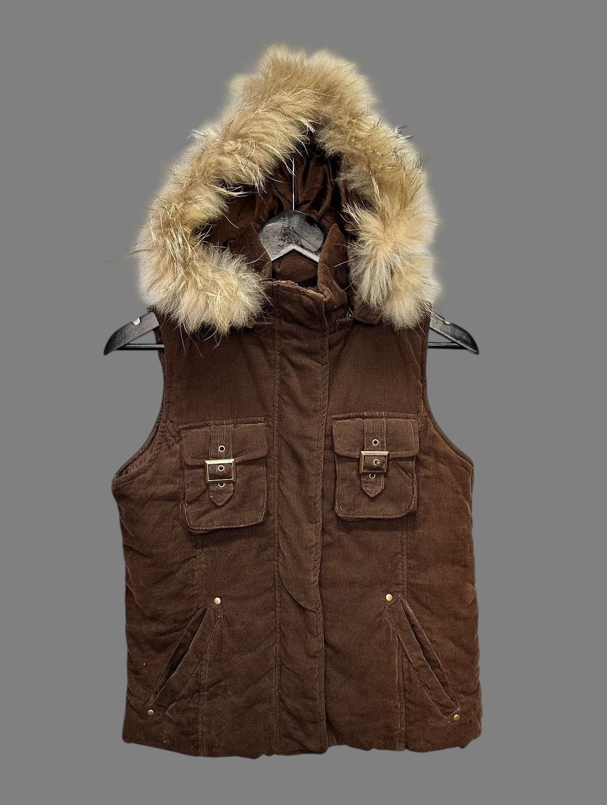 Japanese Brand JAPAN IFSIXWASNINE VEST Fyls Retro LGB Brown Fur Lined GOA M Size M / US 6-8 / IT 42-44 - 1 Thumbnail