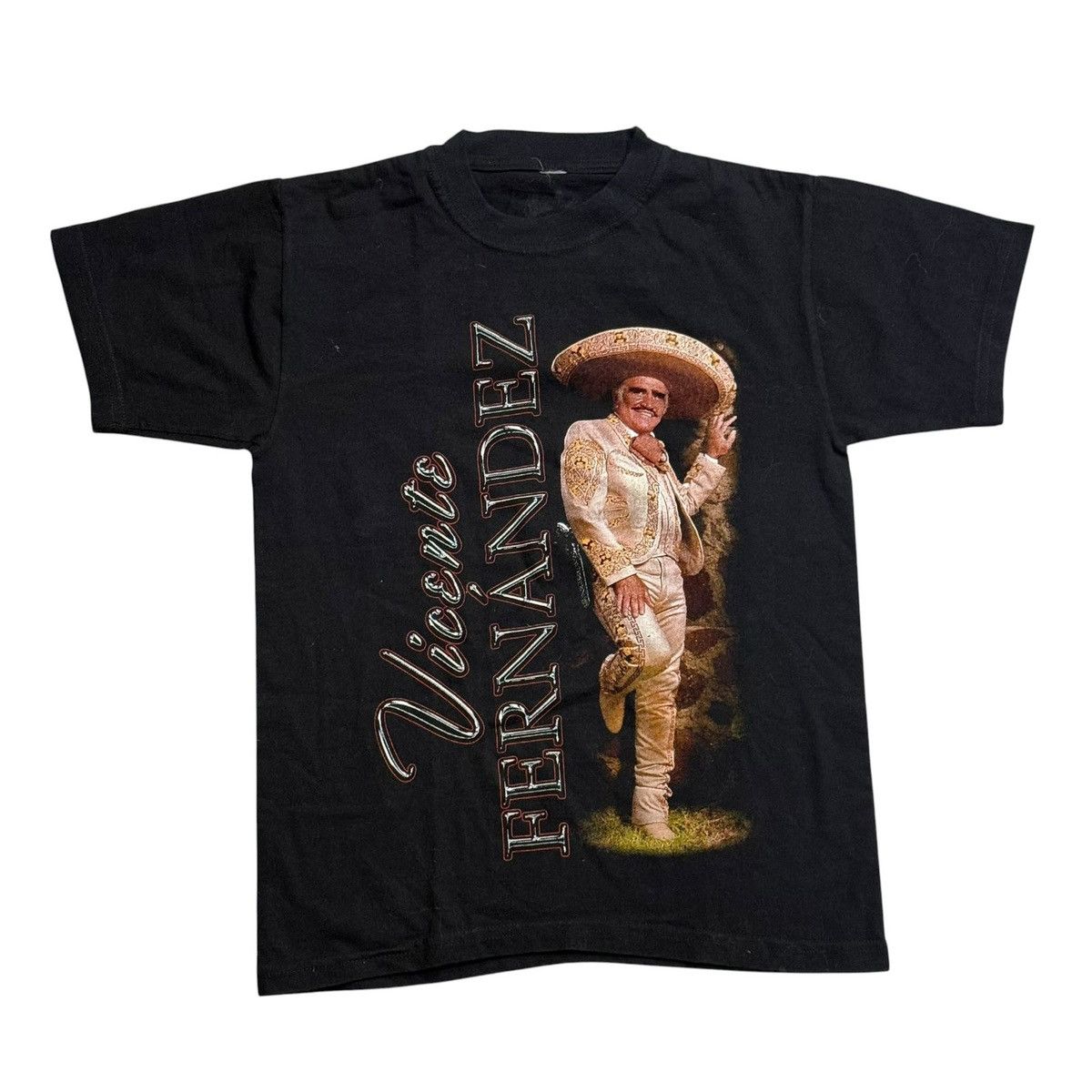 Vintage Vicente Fernandez Junior Tee Size XS / US 0-2 / IT 36-38 - 1 Thumbnail