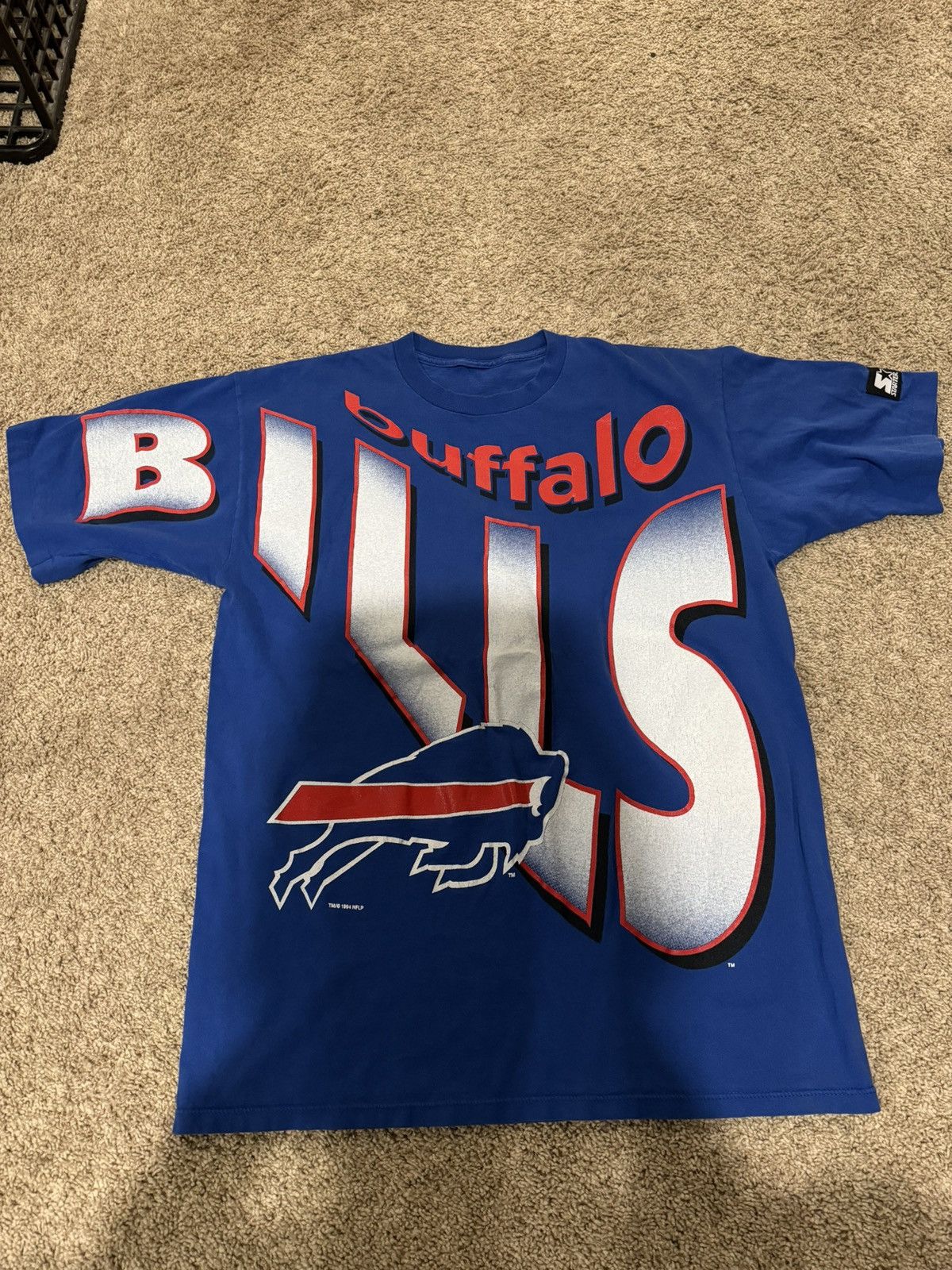 Image of Nfl x Vintage Buffalo Bills Shirt in Blue, Men's (Size XL)