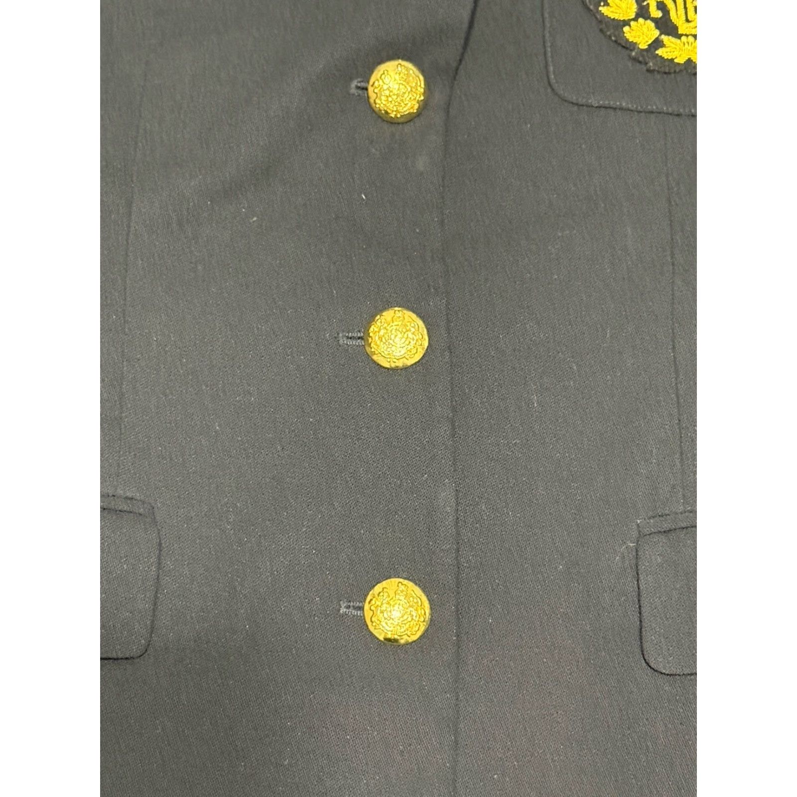 Ralph Lauren VINTAGE Lauren Ralph Lauren Suit Jacket Womens Navy Blue 4 Wool Notch 3-Button Blazer USA Pocket Emblem City 90s Size S / US 4 / IT 40 - 2 Thumbnail