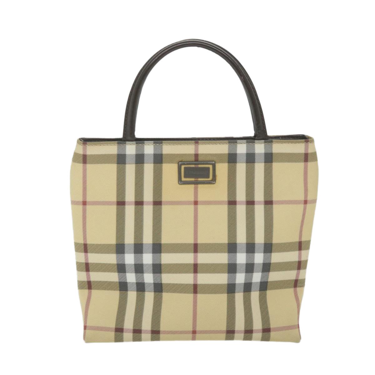 Burberry Nova Check Beige Canvas Handbag (Pre-Owned) Size ONE SIZE - 1 Thumbnail