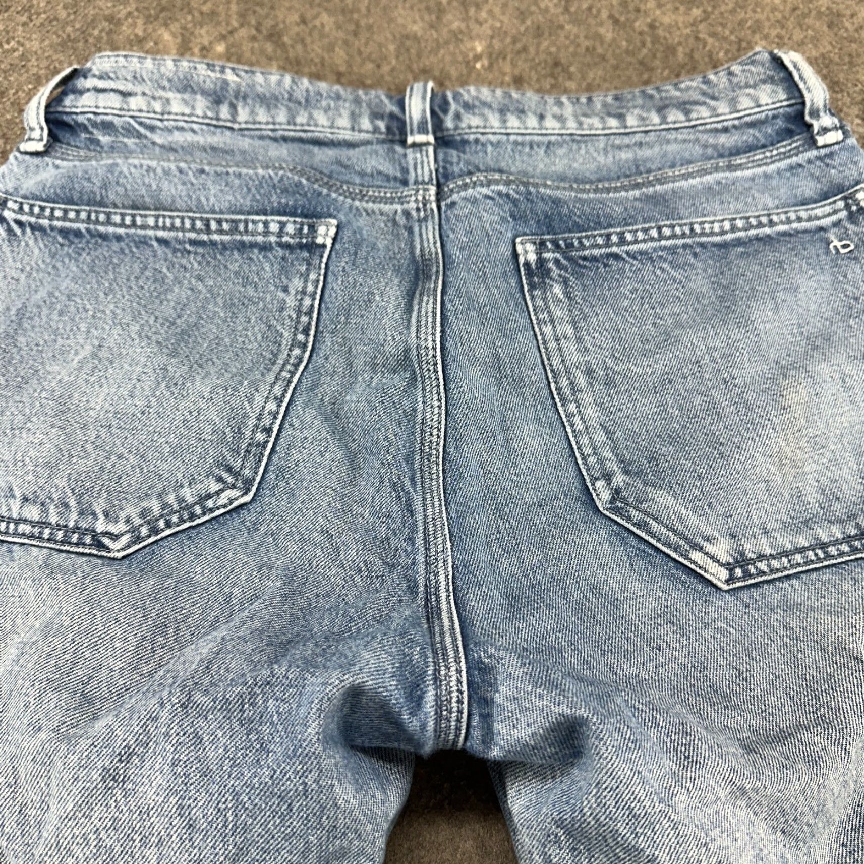 Rag & Bone rag & bone Jeans Womens 31 Blue Carpenter Regular Straight Light Wash Cotton Size 24" / US 00 / IT 34 - 7 Thumbnail
