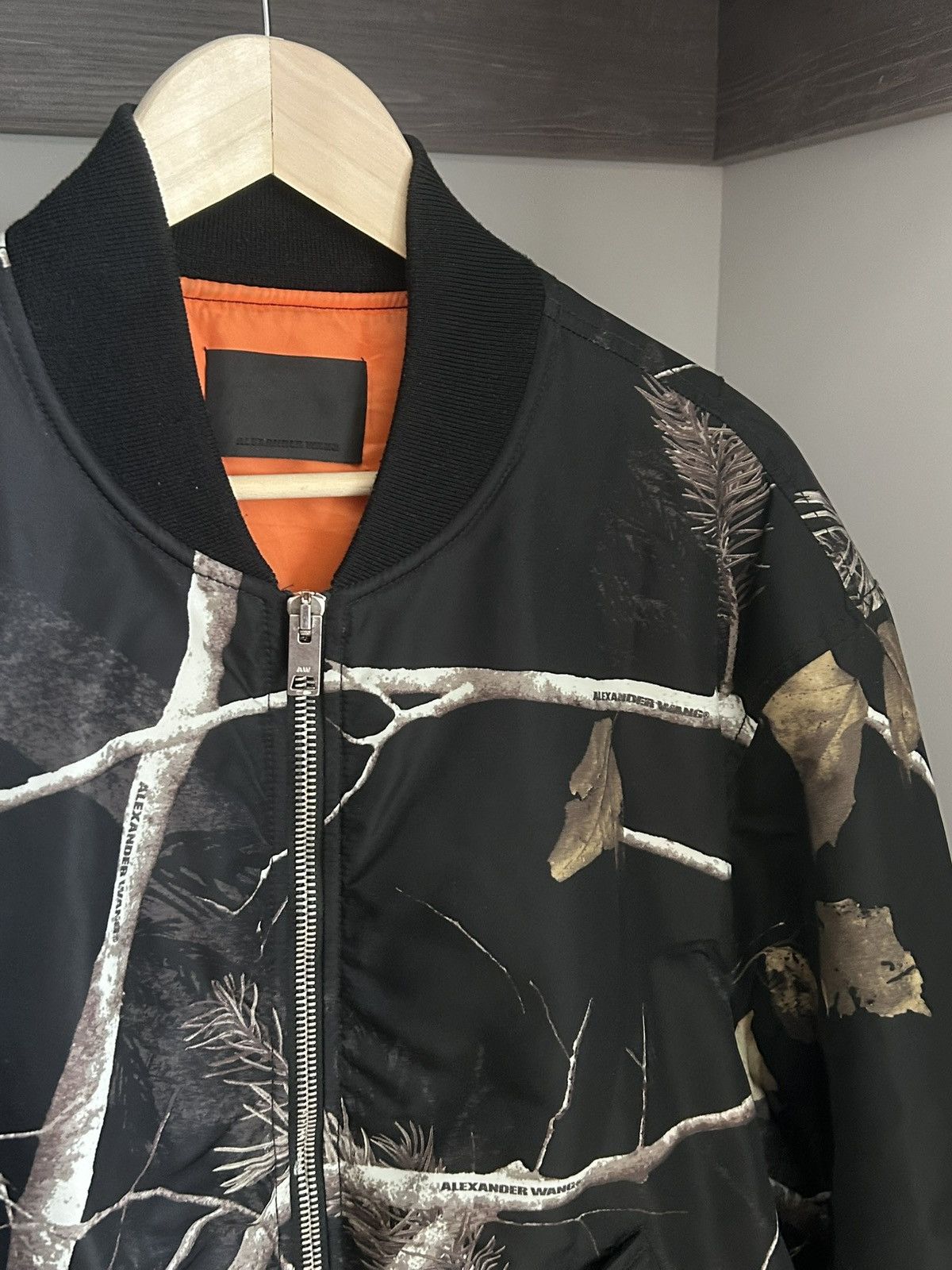 Alexander Wang Alexander wang black wood camo bomber jacket size L Size US L / EU 52-54 / 3 - 4 Thumbnail