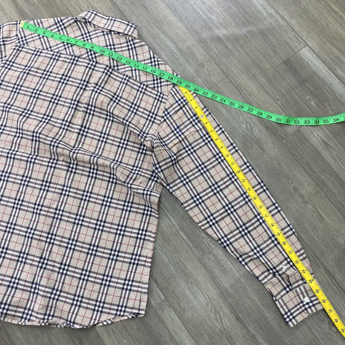 Burberry 1990s Burberrys Nova Check Iconic Longs Shirt Size L / US 10 / IT 46 - 12 Thumbnail