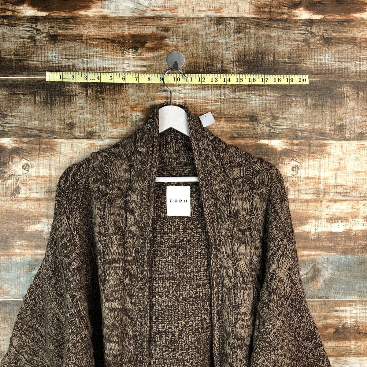 Homespun Knitwear × Japanese Brand Coen Brown cardigan japan Knitwear #A1530 Size XL / US 12-14 / IT 48-50 - 4 Thumbnail