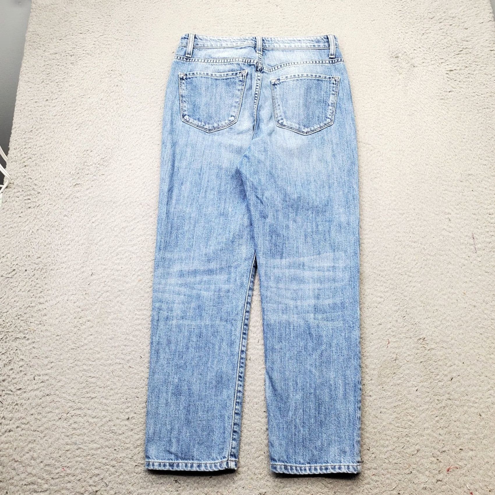 Vintage Flying Monkey Straight Jeans Women 26 Blue Denim Boho Streetwear Faded Whiskered Jeans | 5-Pocket Denim Pants | Size 26 Women Size 26" / US 2 / IT 38 - 2 Thumbnail