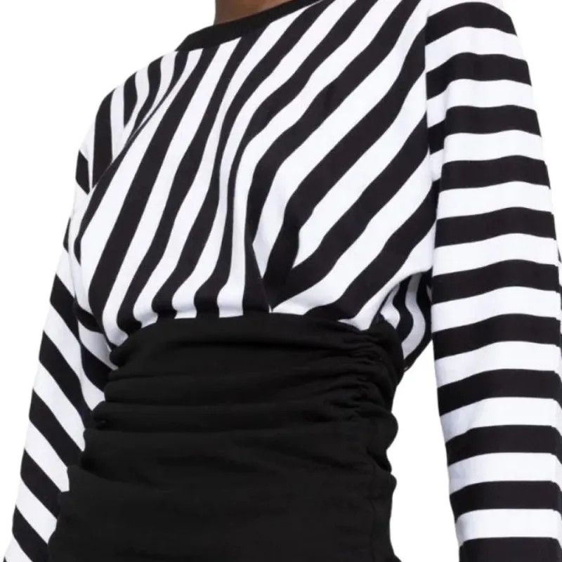 Balmain o1y0625 Sweatshirt in White/Black Size L / US 10 / IT 46 - 3 Thumbnail