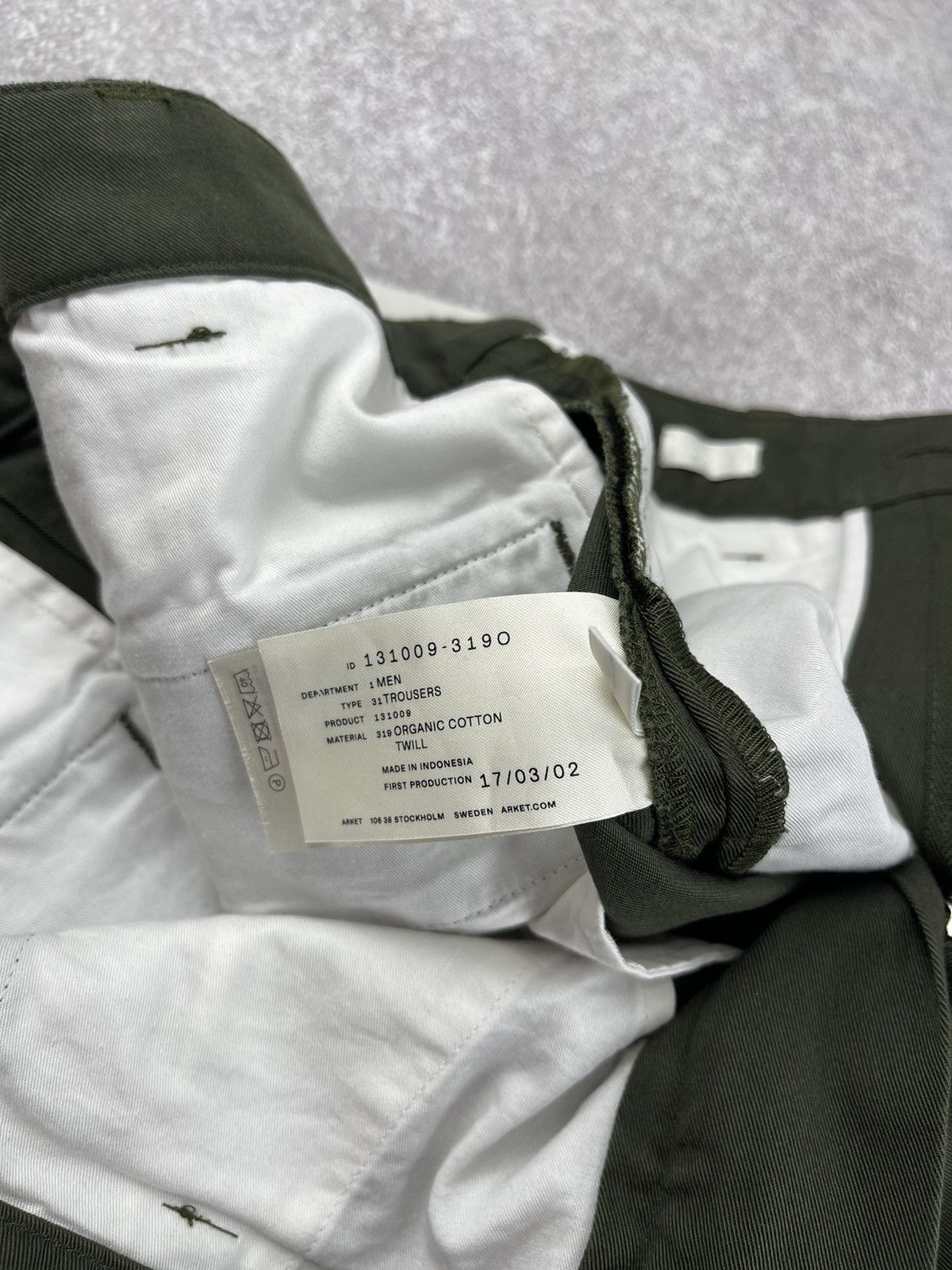 Arket ARKET Men’s Chino Khaki Trousers Pants Slim Fit Size 46 Size US 30 / EU 46 - 8 Thumbnail