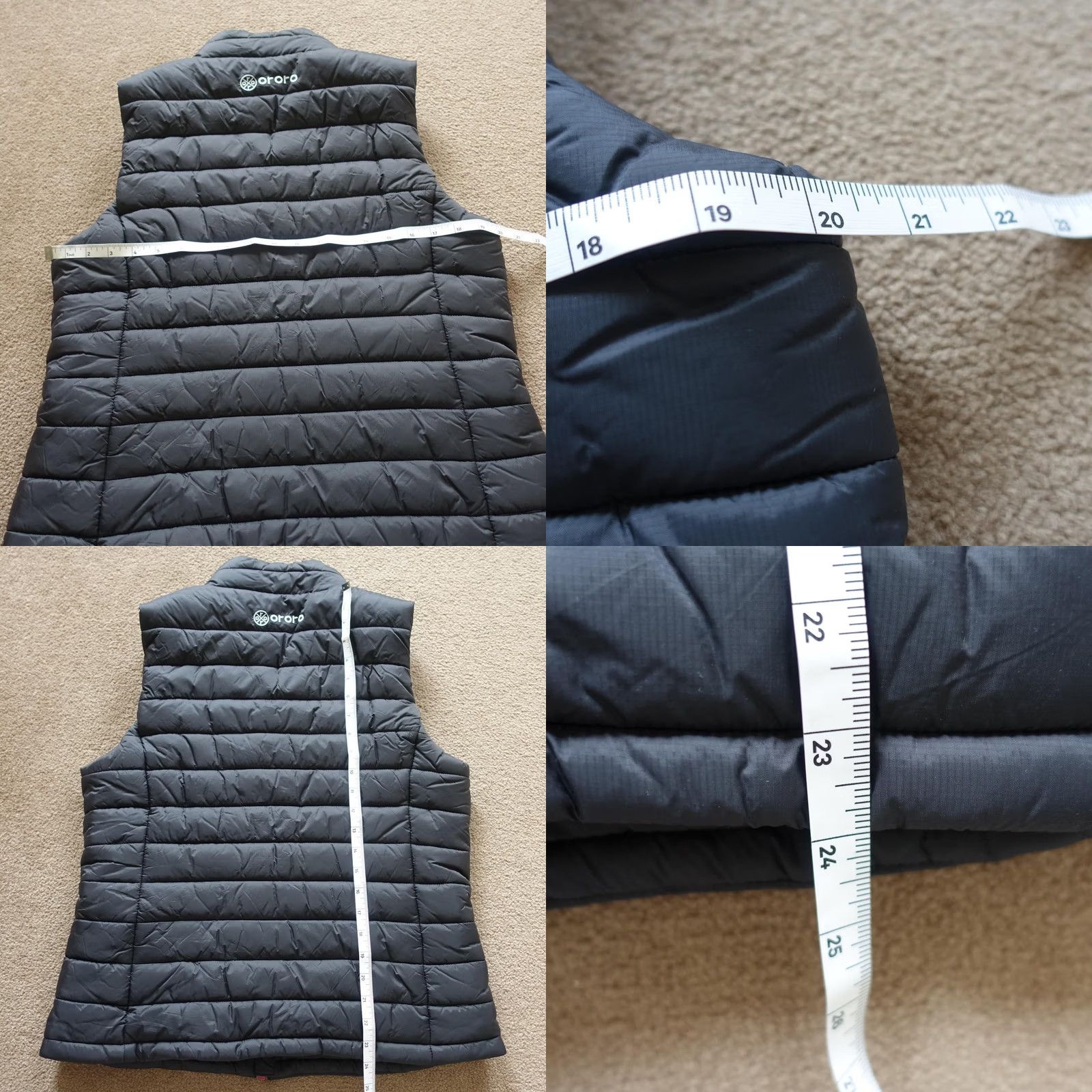 Vintage Ororo Womens Vest M Black Heated Quilted Puffer Zip No Battery Or Charger Outdoor Casual Travel Size M / US 6-8 / IT 42-44 - 8 Thumbnail