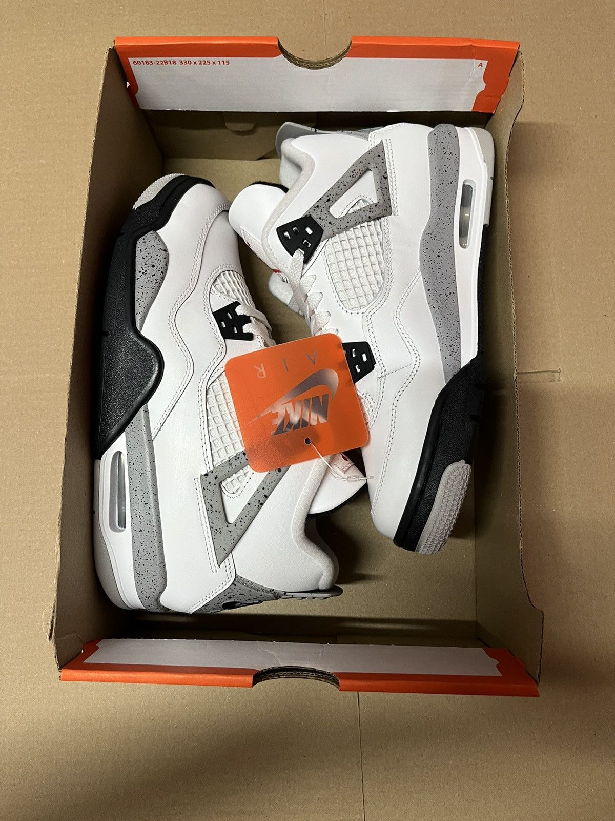 Nike Jordan 4 Retro White Cement Gs Size US 4.5 / IT 34.5 - 8 Thumbnail