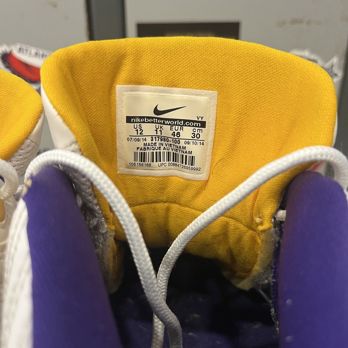 Nike 2014 Nike Air Zoom Flight 96 Kobe Bryant Size US 12 / EU 45 - 10 Thumbnail