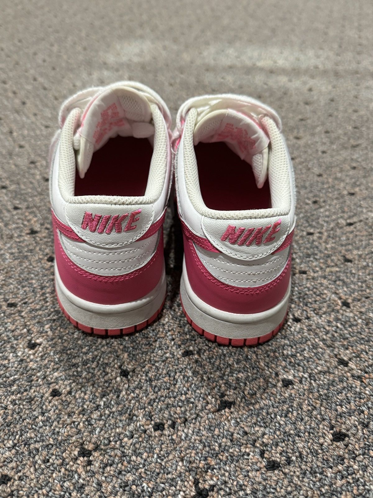 Nike Nike Dunk Low Pink White Size 5.5Y Women’s 7 Size US 7 / IT 37 - 3 Thumbnail