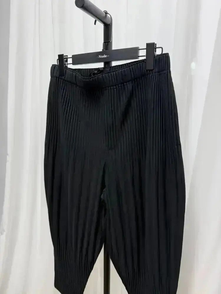 Homme Plisse Issey Miyake Sz 3 Issey Miyake Pleats Please Cropped Pants-2507 Size US 32 / EU 48 - 3 Thumbnail