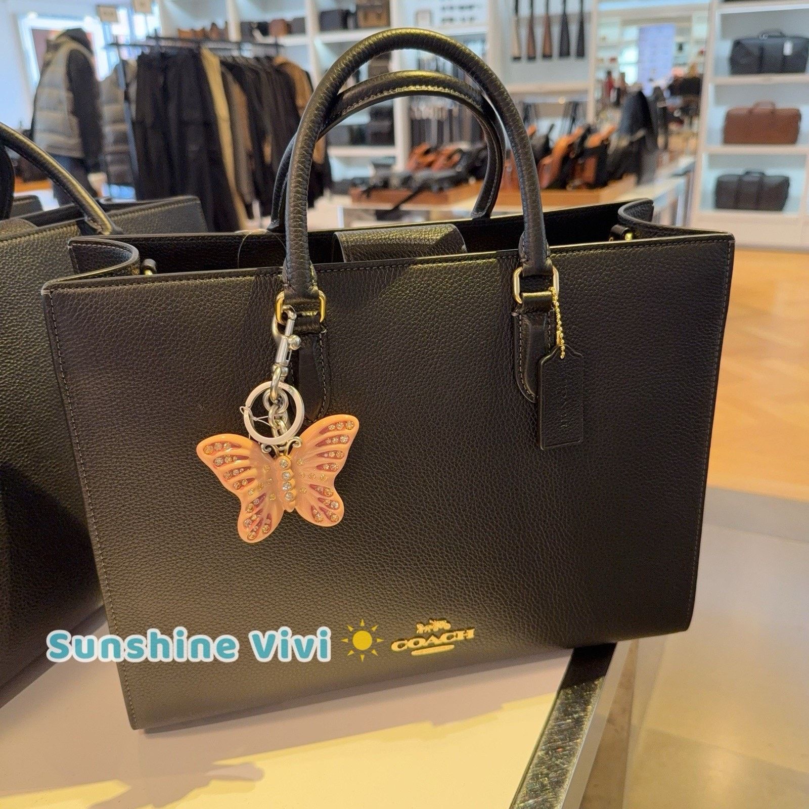 Coach NWT Bundle Coach Butterfly Charm CCD44 & CY666 Maggie Tote Size ONE SIZE - 2 Thumbnail
