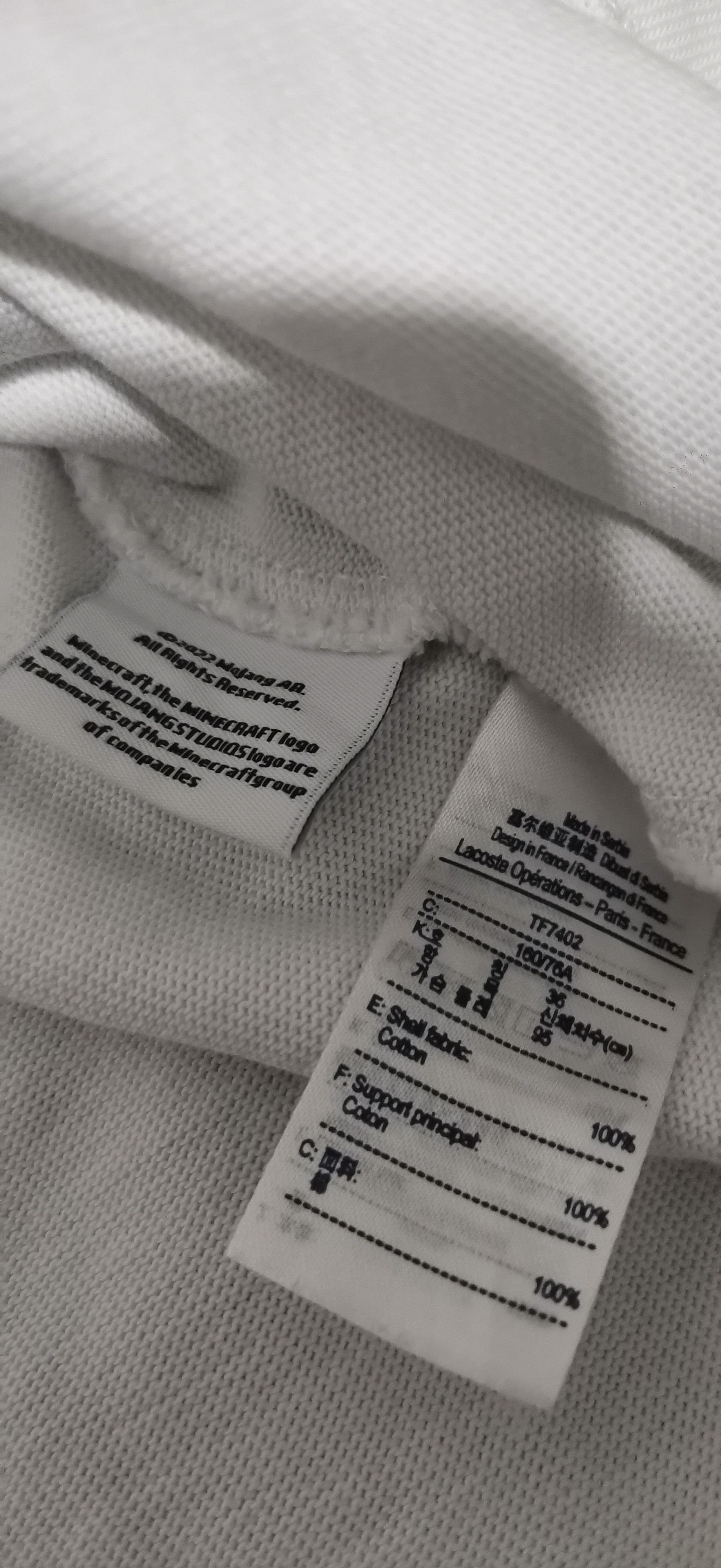 Lacoste Lacoste live x Minecraft Women’s Shirt – Organic Cotton Size ONE SIZE - 9 Thumbnail